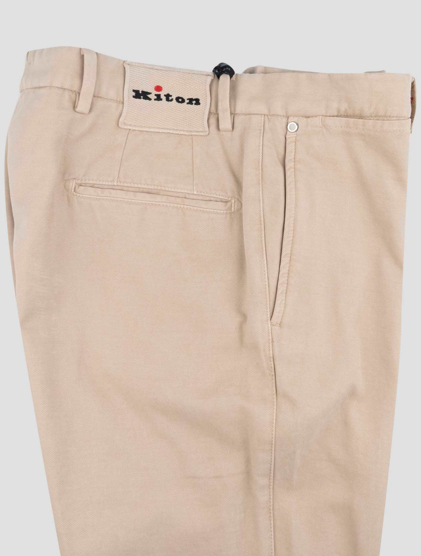 Kiton Beige Cotton Cashmere Jeans