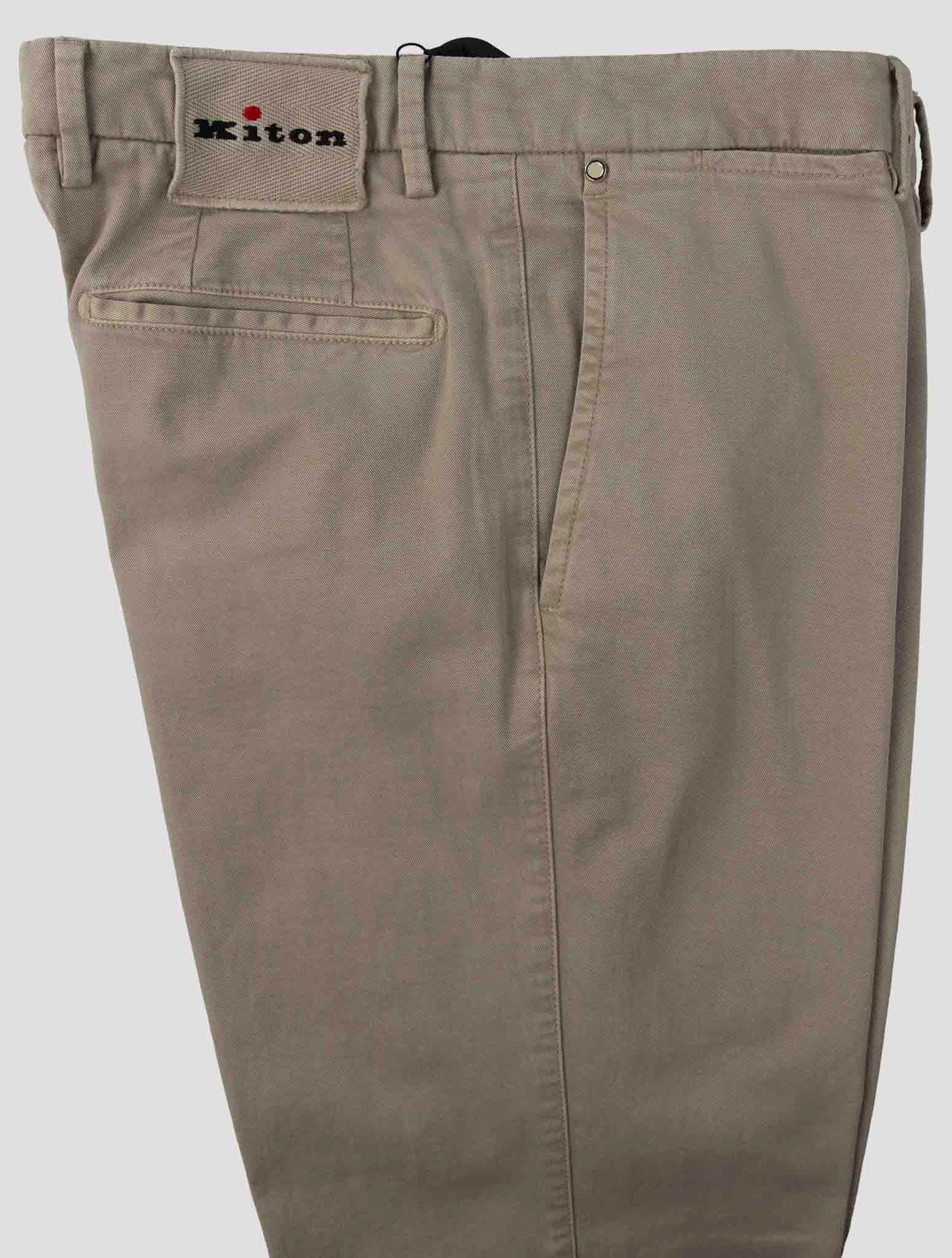 Kiton Beige Cotton Cashmere Ea Pants
