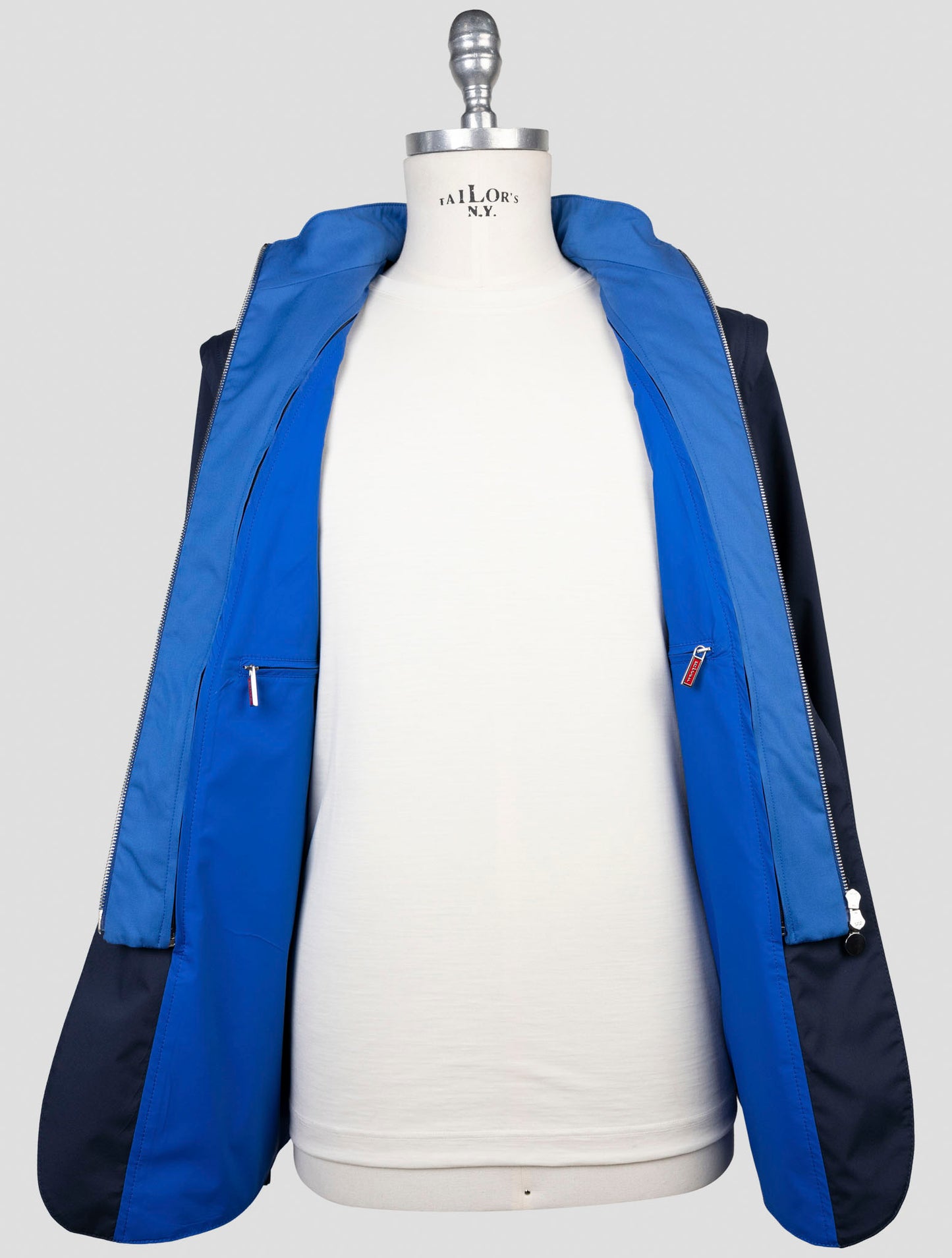 Kiton Blue Pl Pu Coat