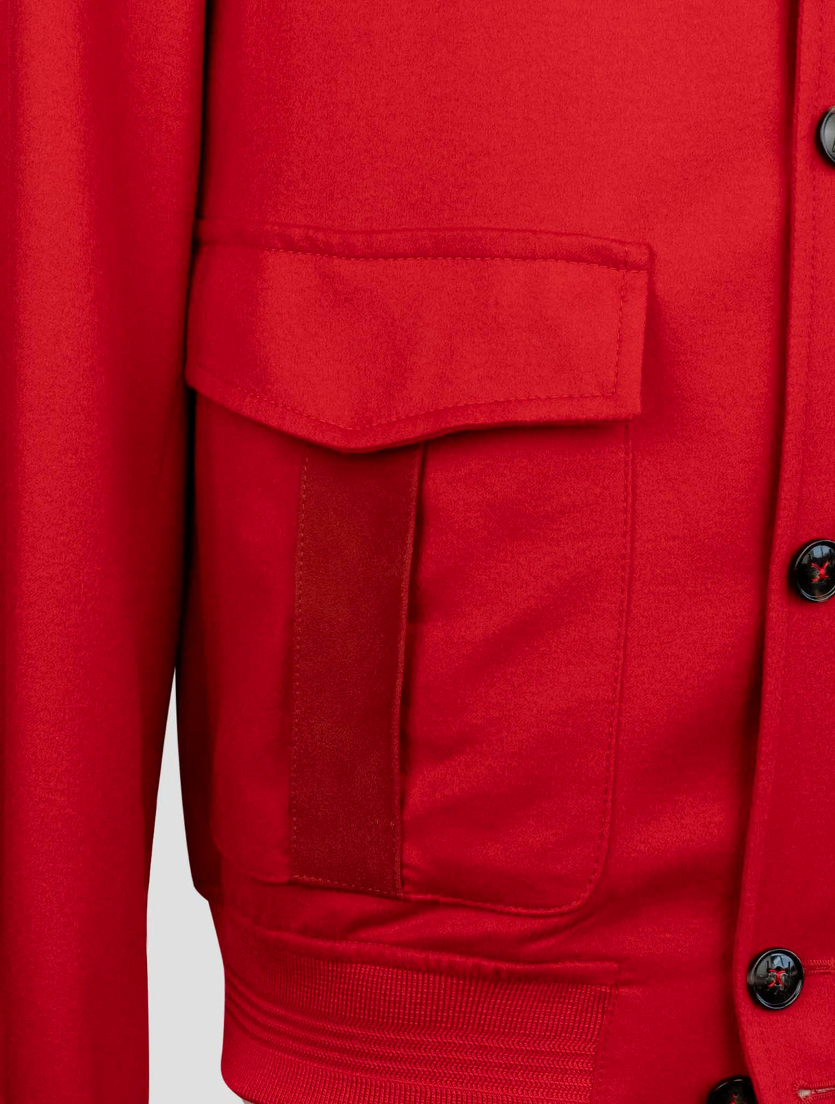 Kiton Red Cashmere Coat