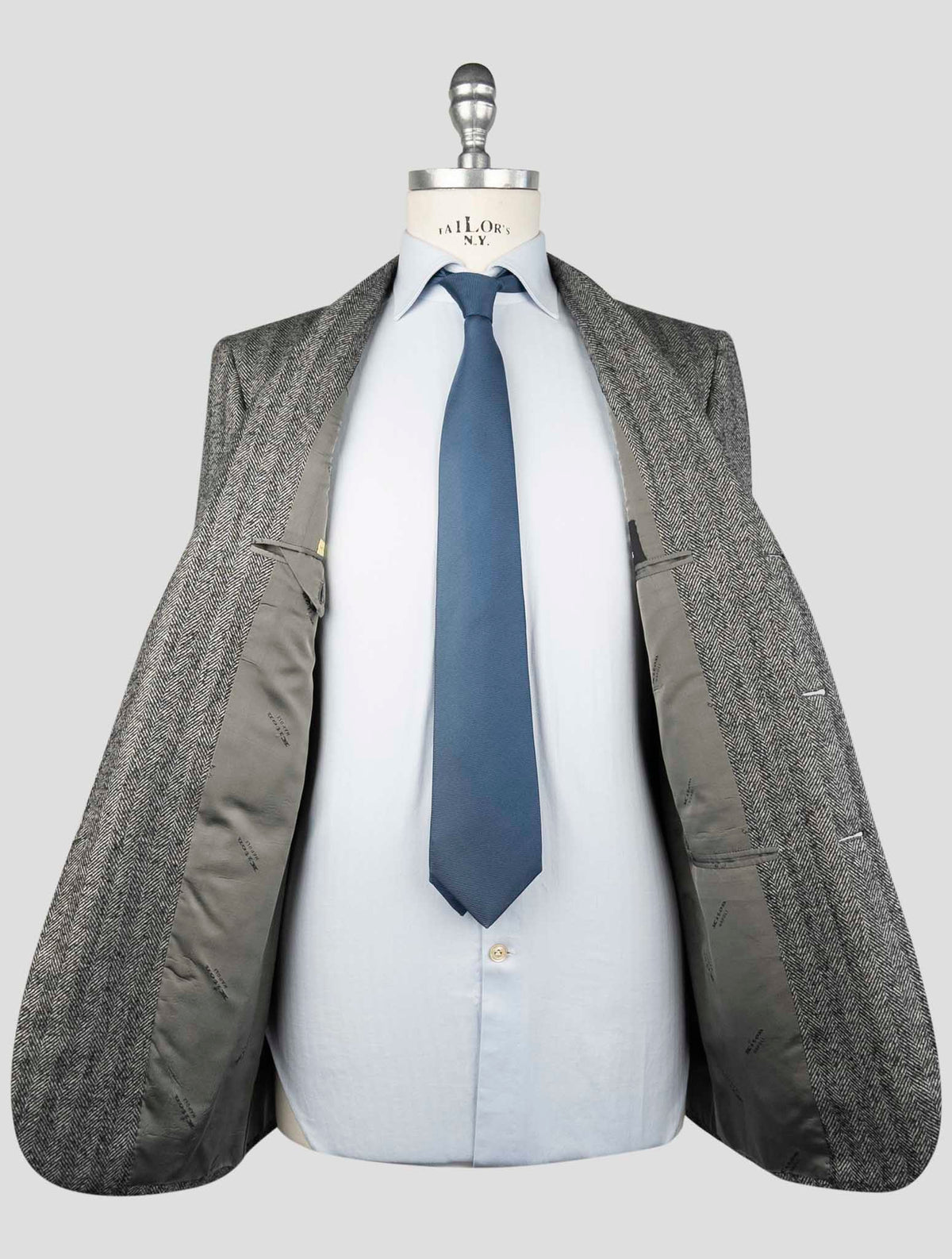 Kiton Gray Cashmere Blazer