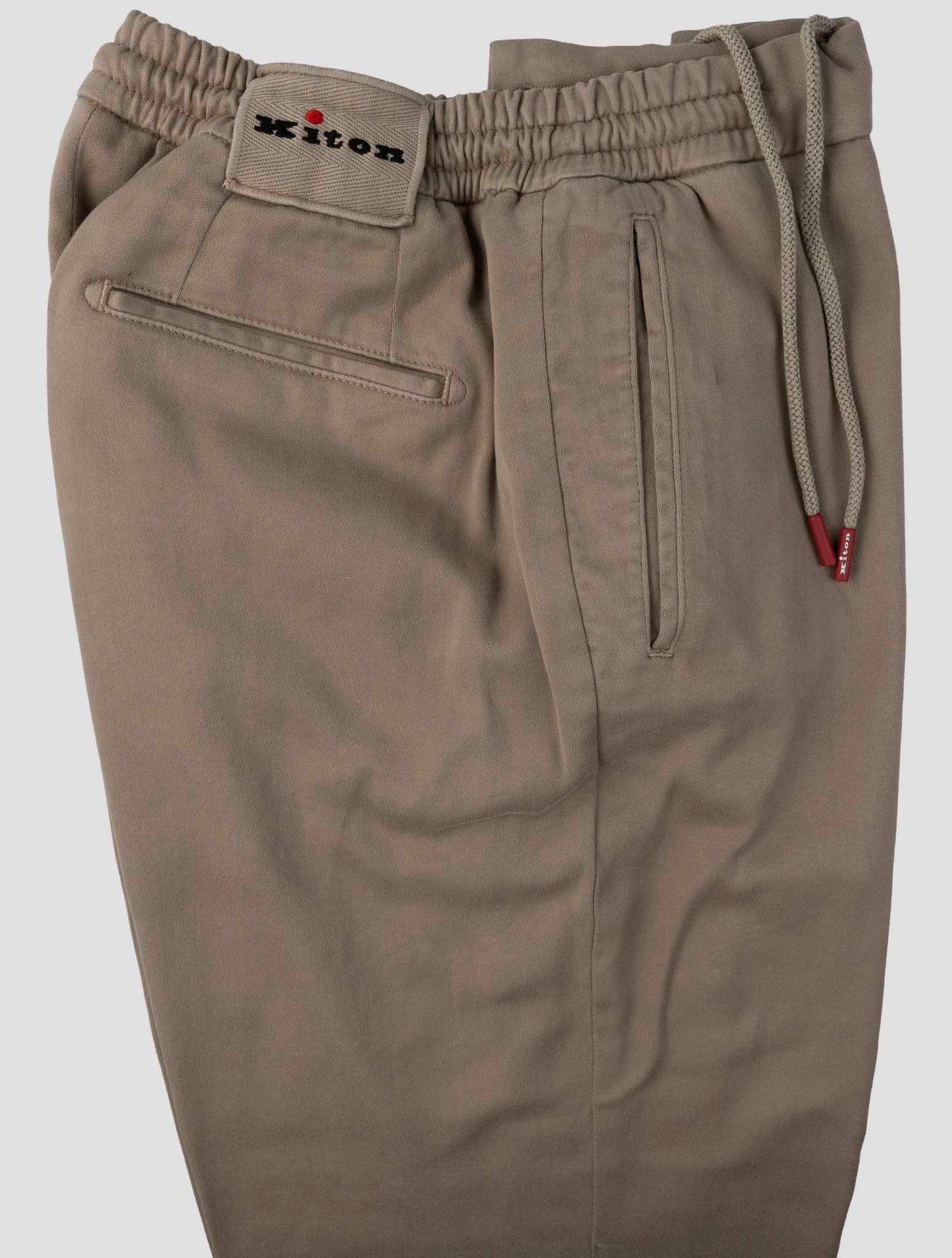 Kiton Beige Cotton Lycra Ea Pants