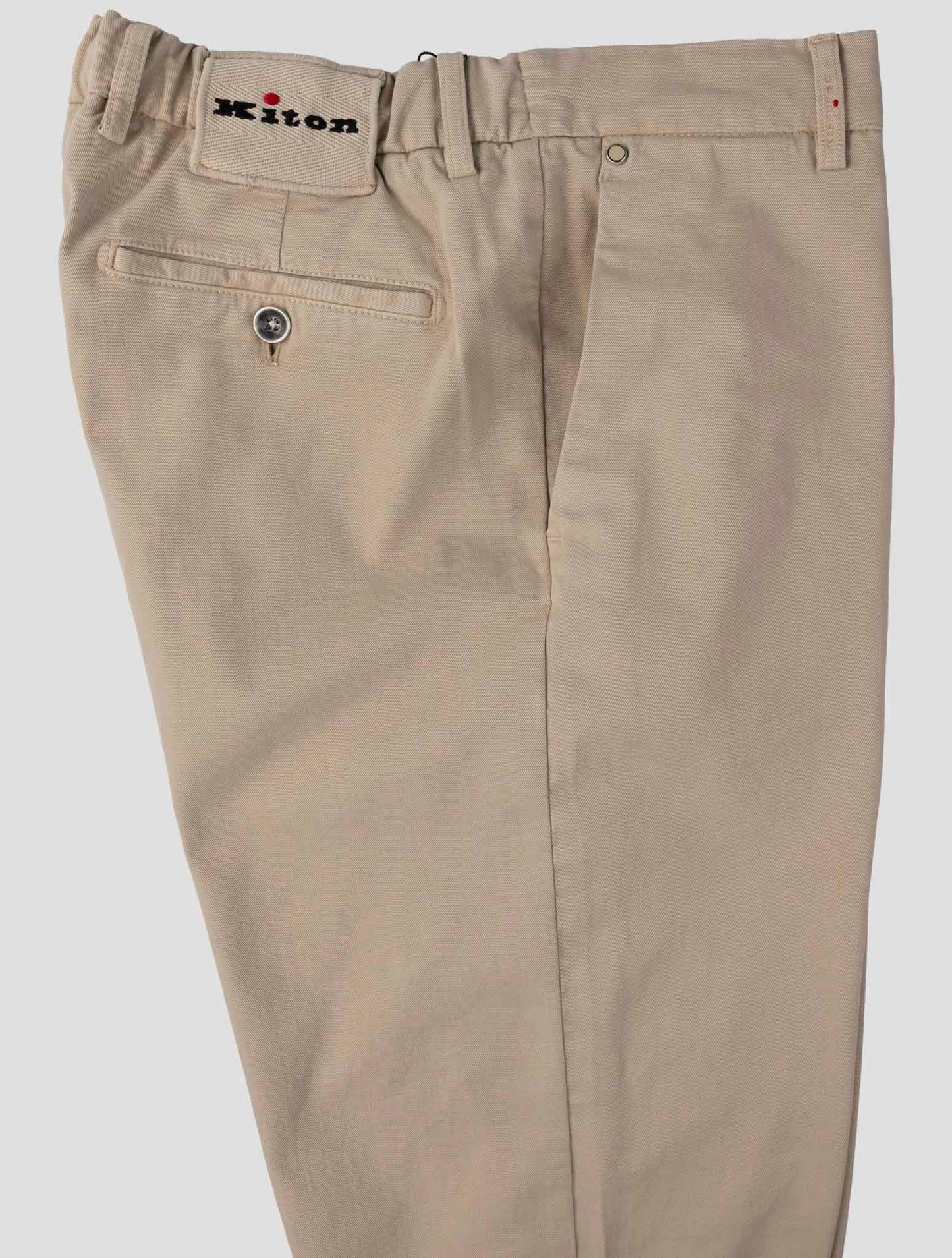 Kiton Beige Cotton Cashmere Ea Pants