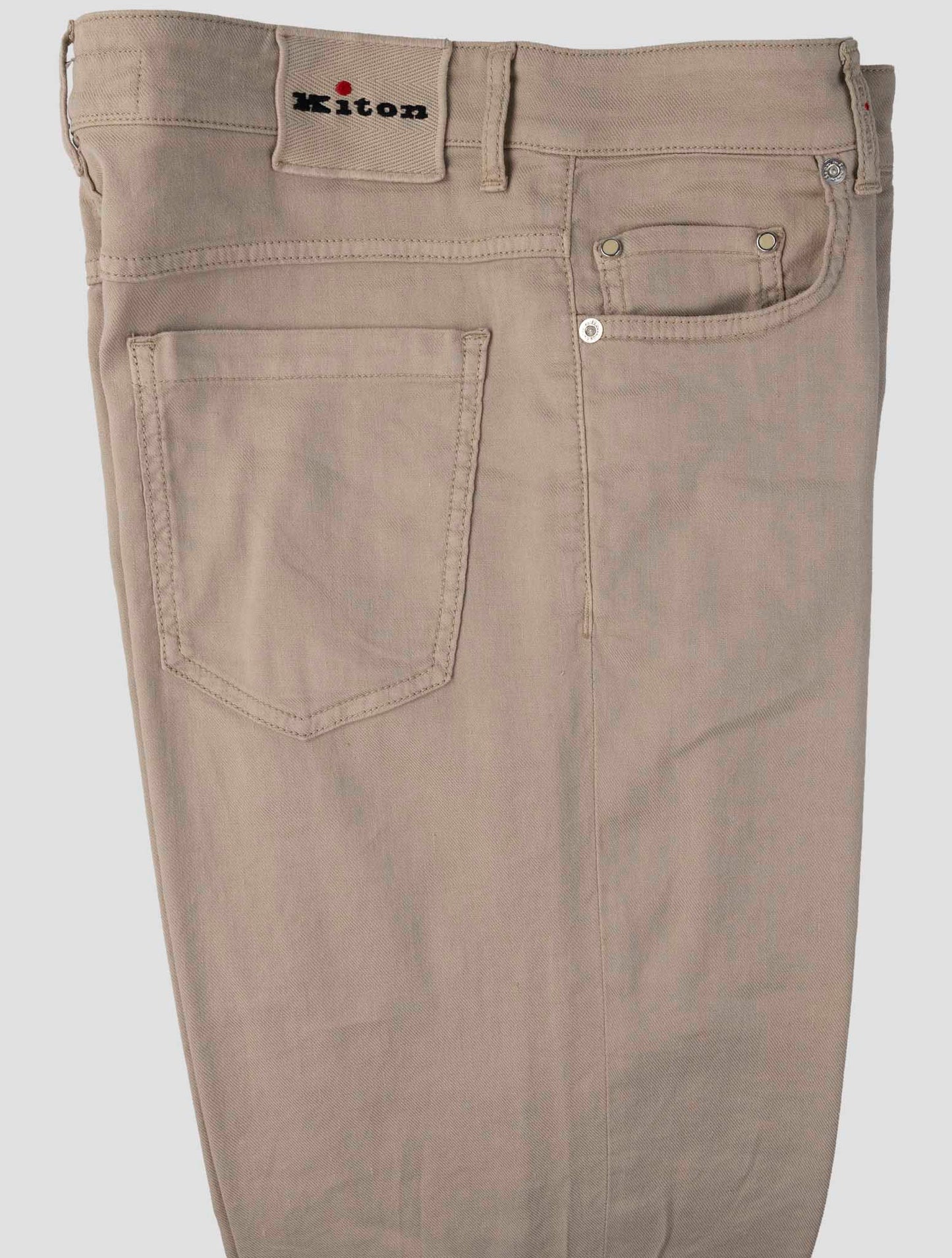 Kiton Beige Linen Cotton Ea Jeans