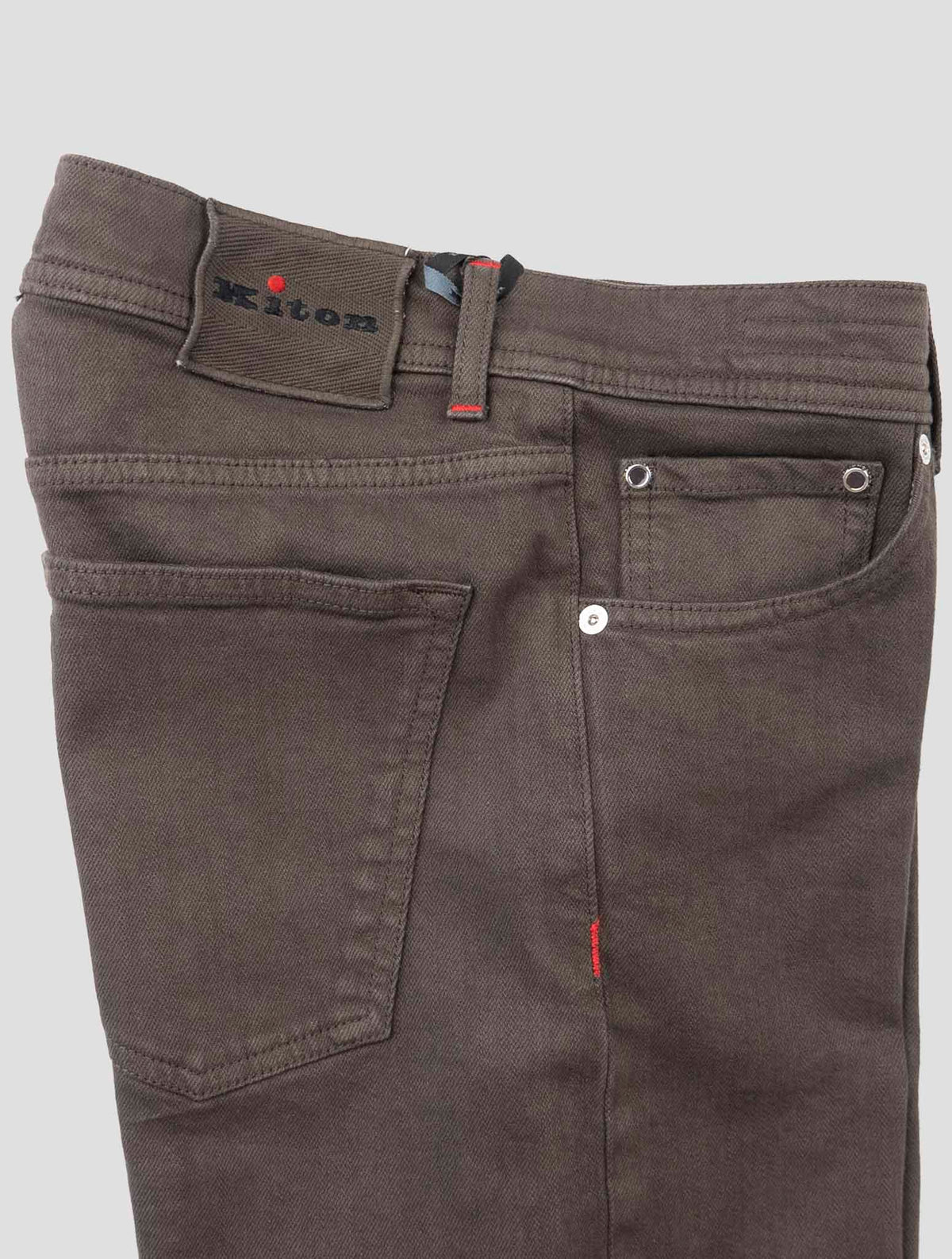 Kiton Dark Brown Cotton Ea Jeans