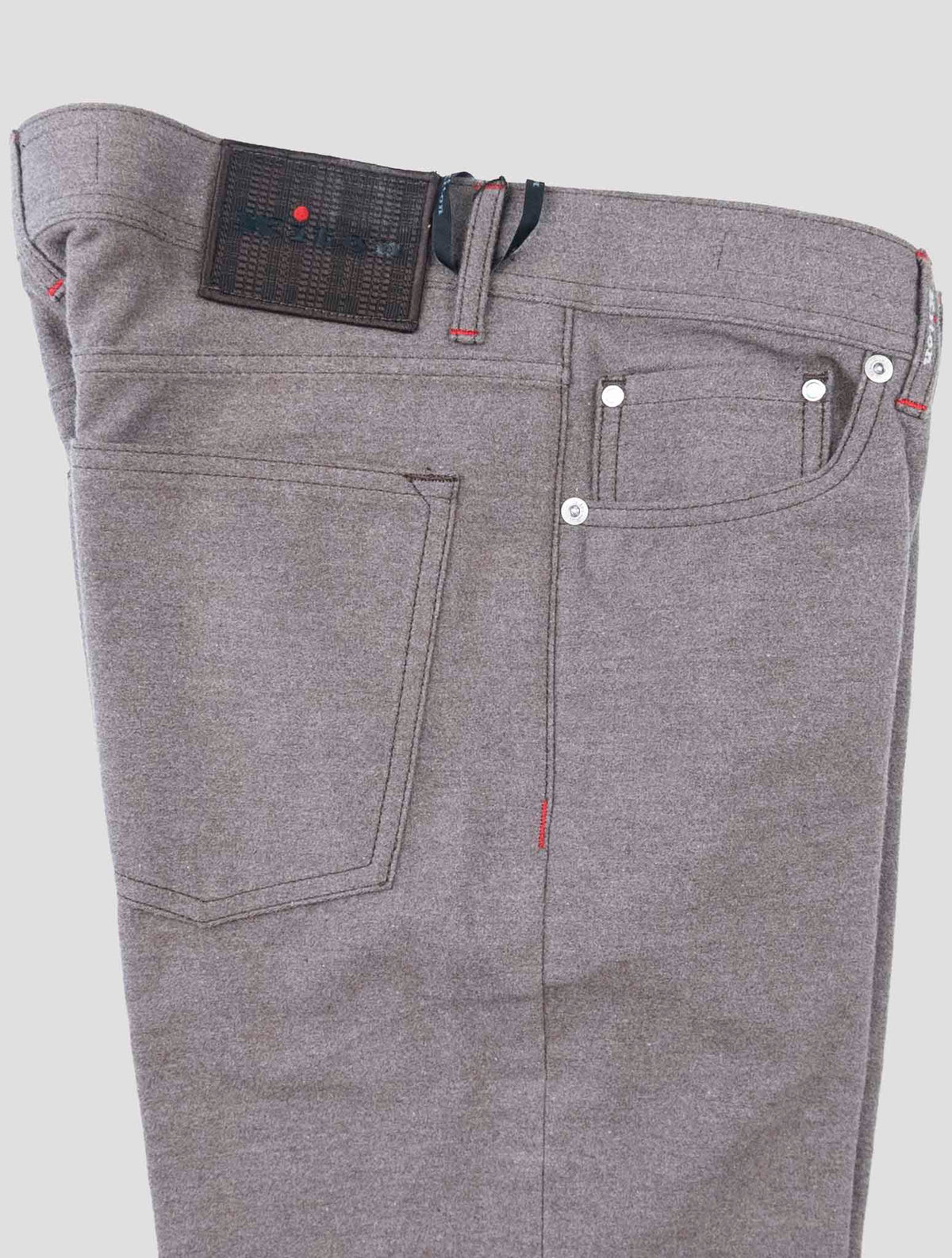 Kiton Brown Cotton Jeans