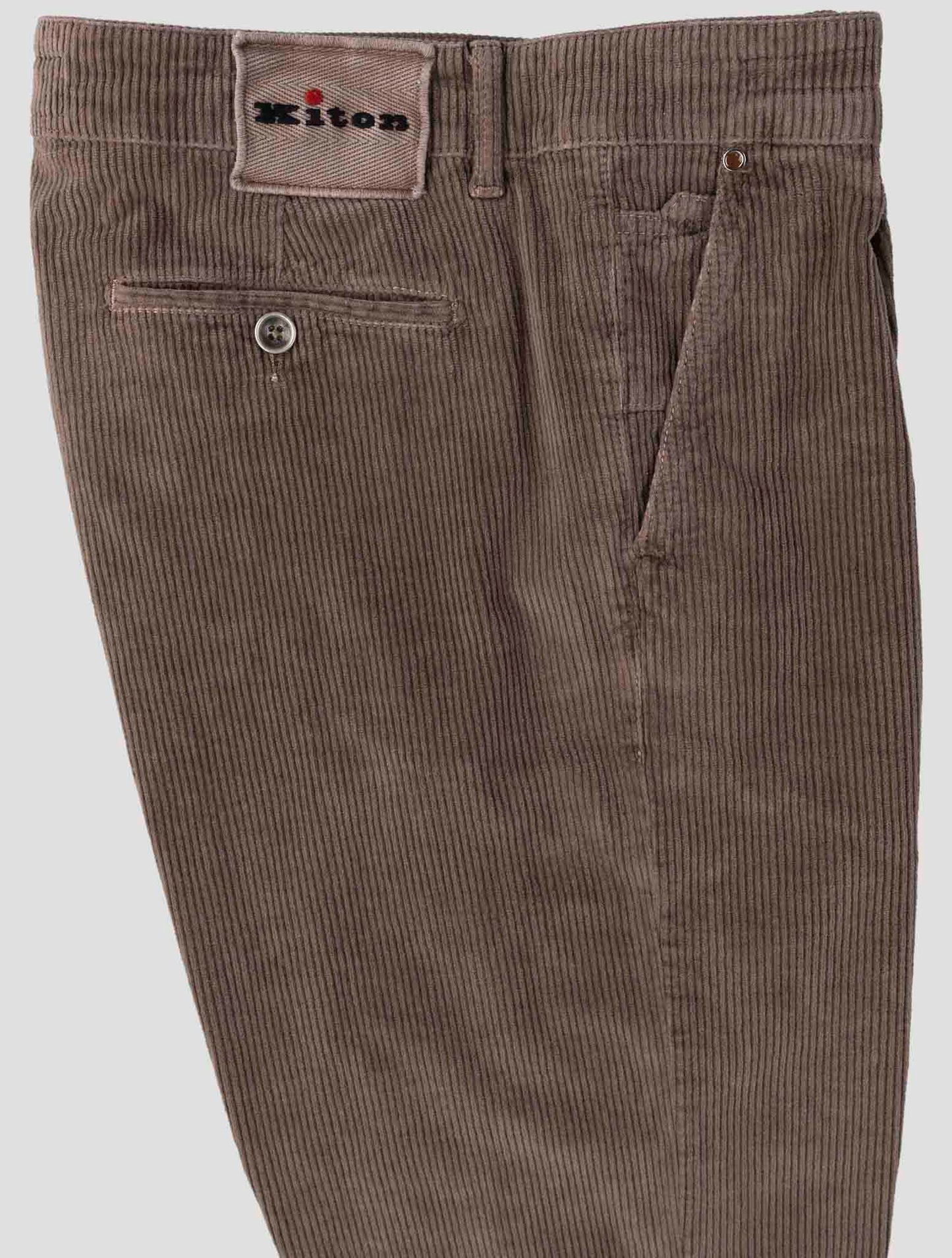 Kiton Beige Cotton Cashmere Ea Pants