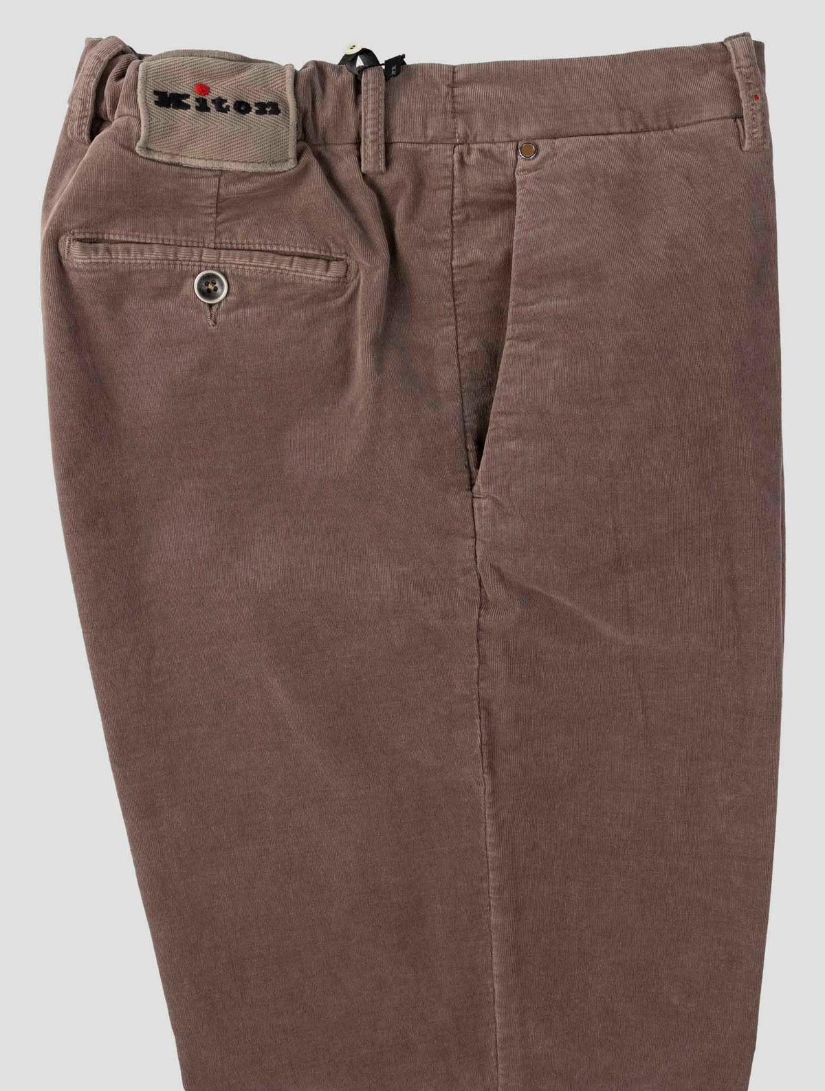 Kiton Brown Cotton Lyocell Ea Pants