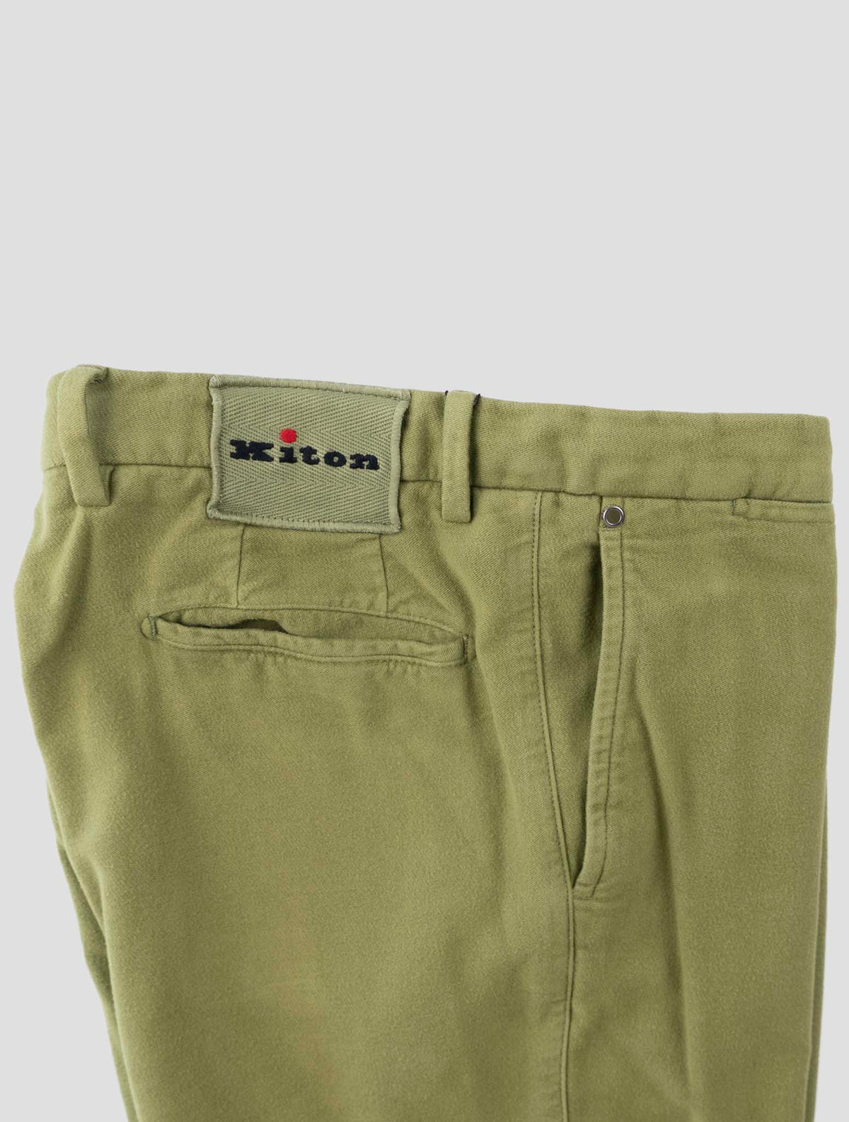 Kiton Green Modal Cotton Ea Pants
