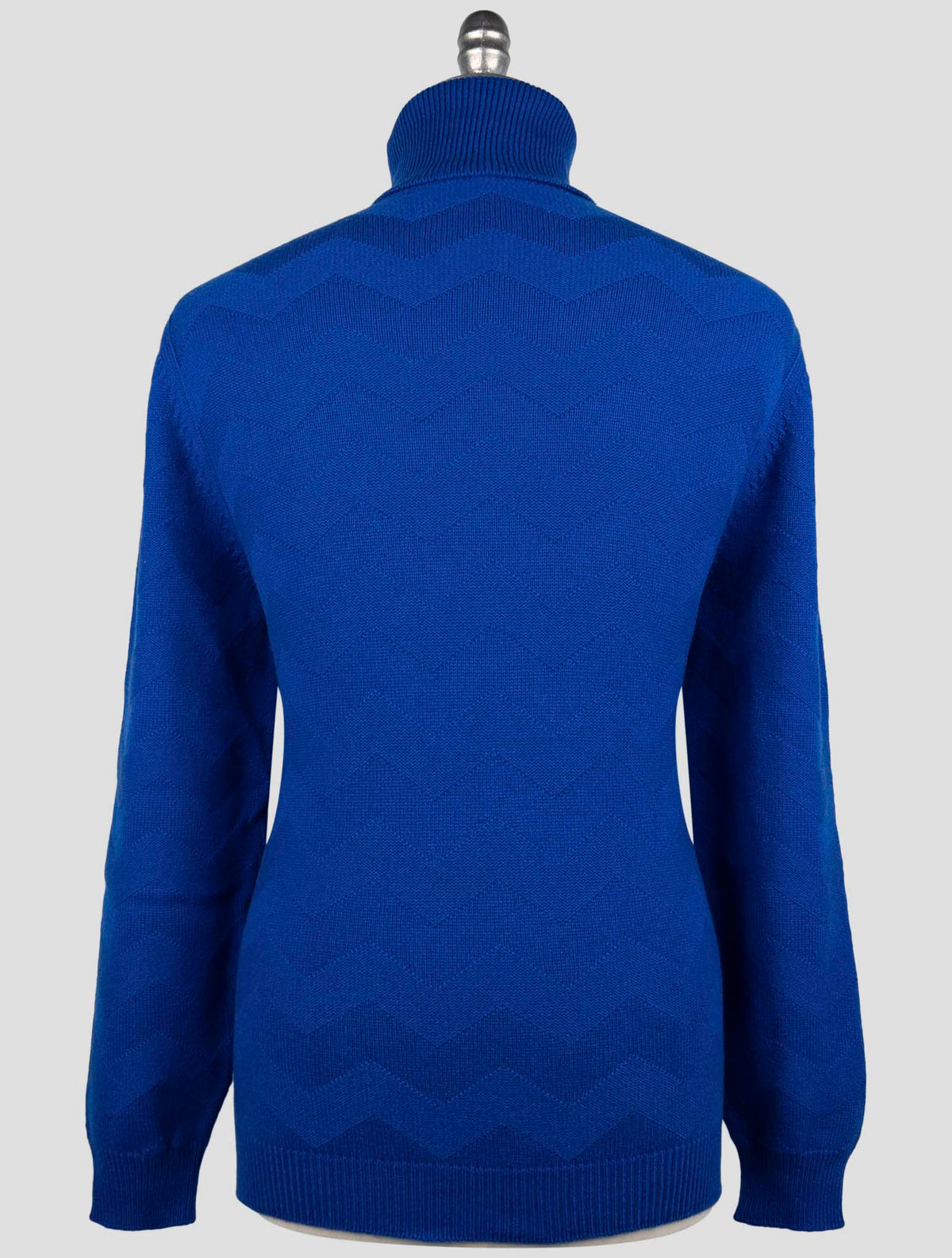 Kiton Blue Cashmere Sweater Turtleneck