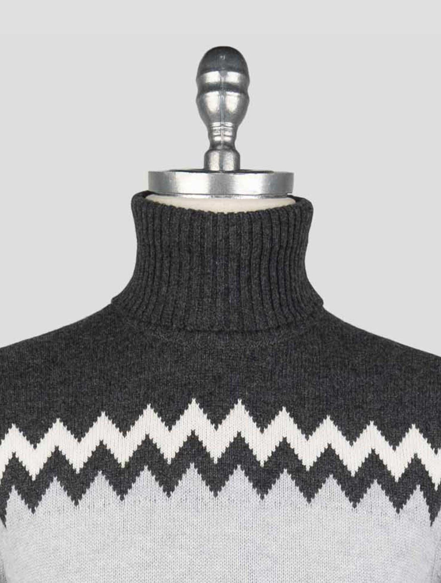 Kiton Multicolor Cashmere Sweater Turtleneck