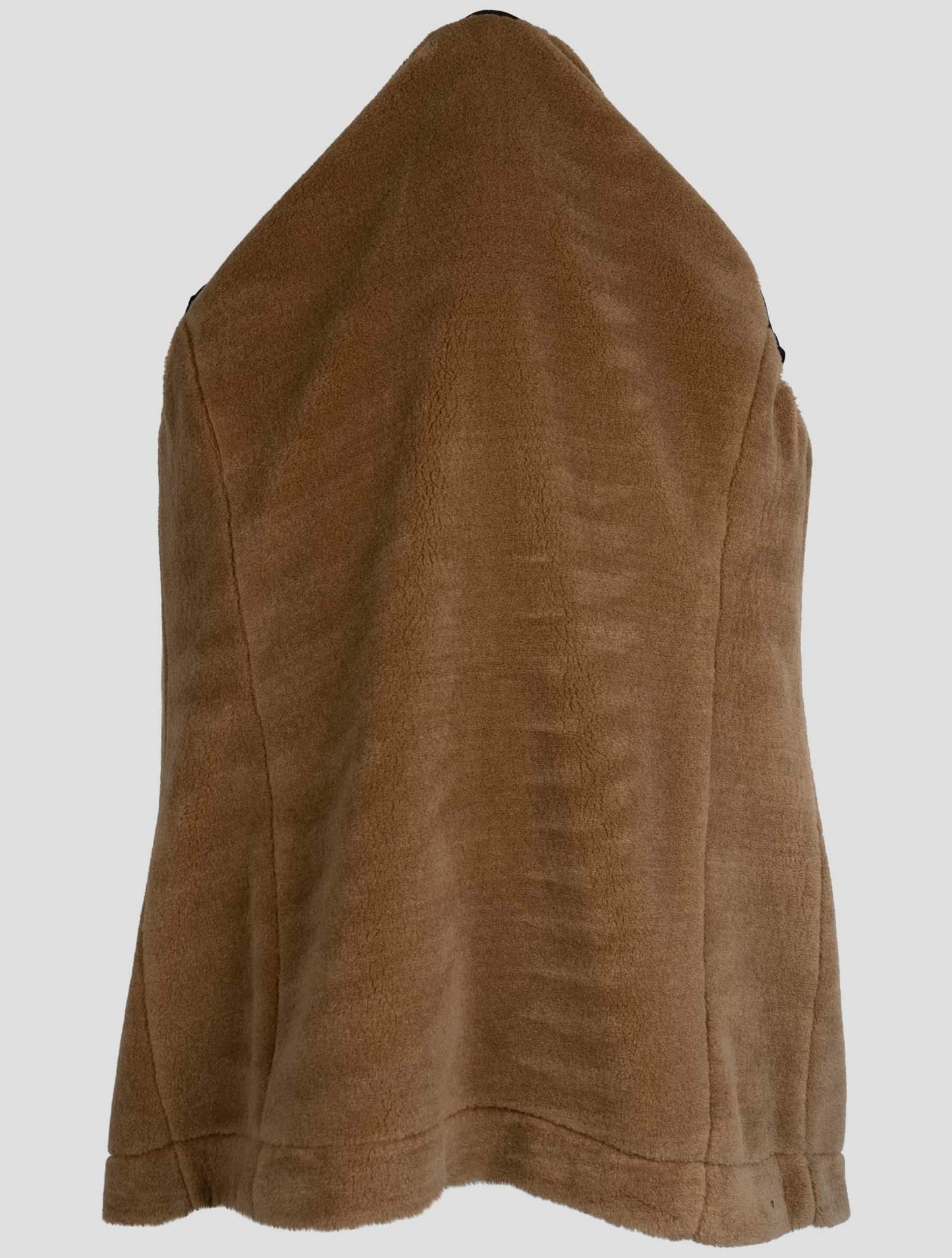 Kiton Blue Wool Pa Shearling Fur Overcoat