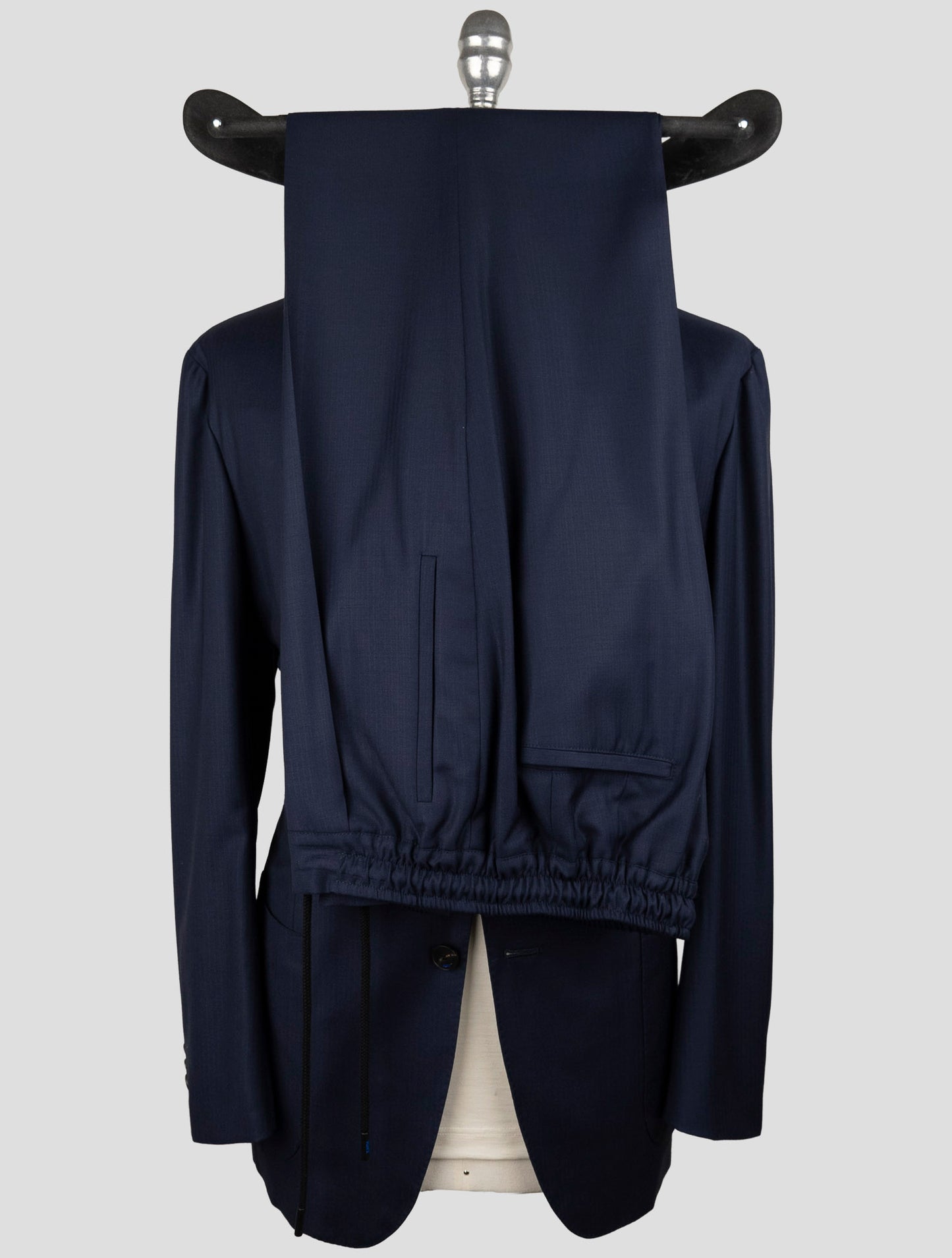 Kiton Knt Blue Virgin Wool Suit