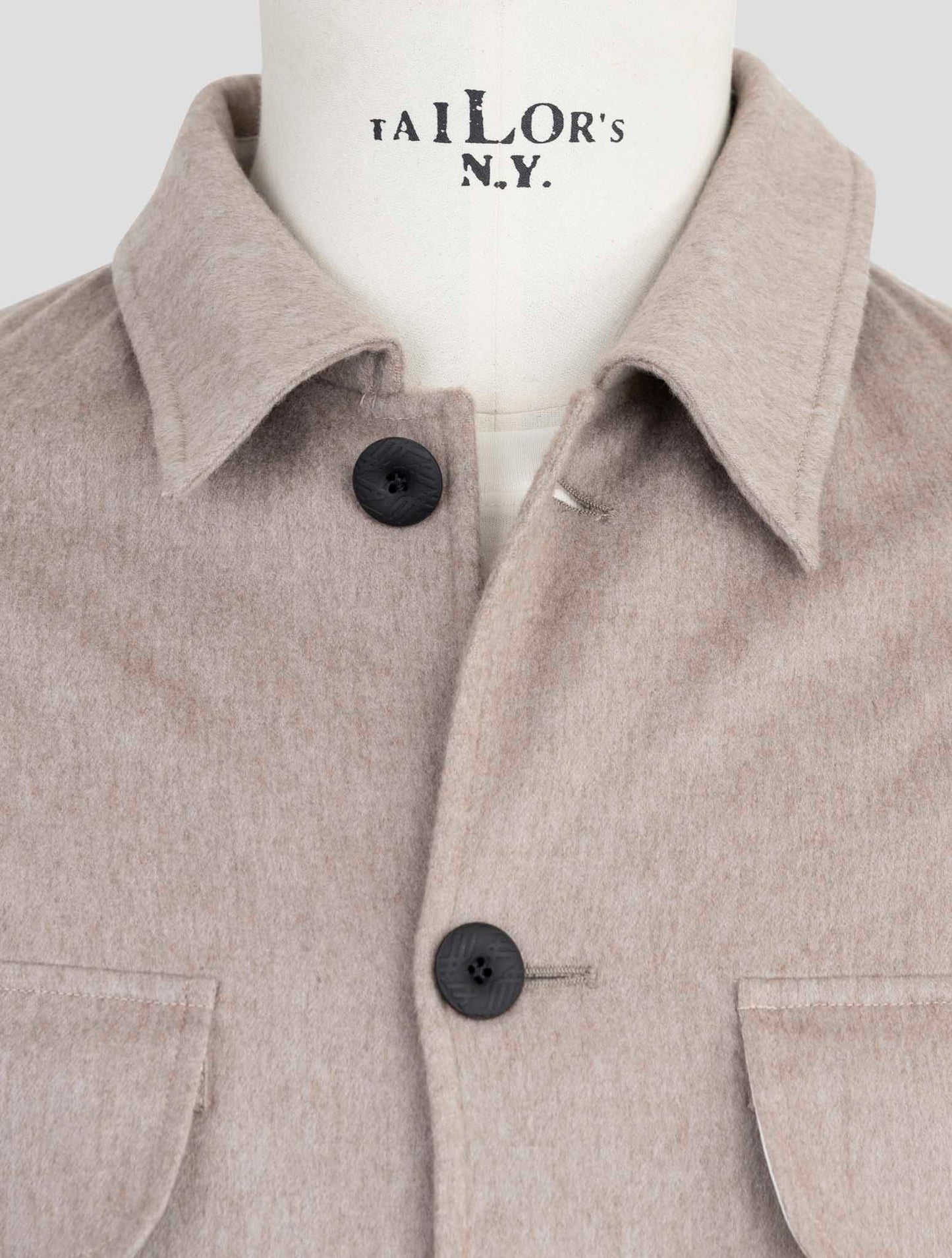 Kiton Knt Beige Cashmere Pa Ea Overshirt