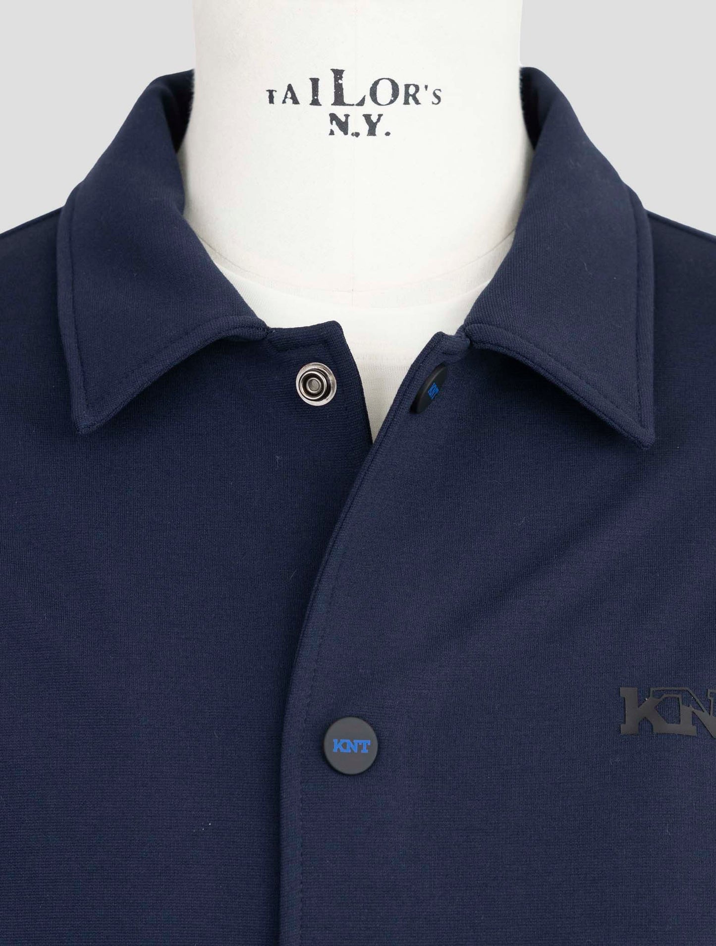kiton Knt Blue Viscose Pa Ea Overshirt