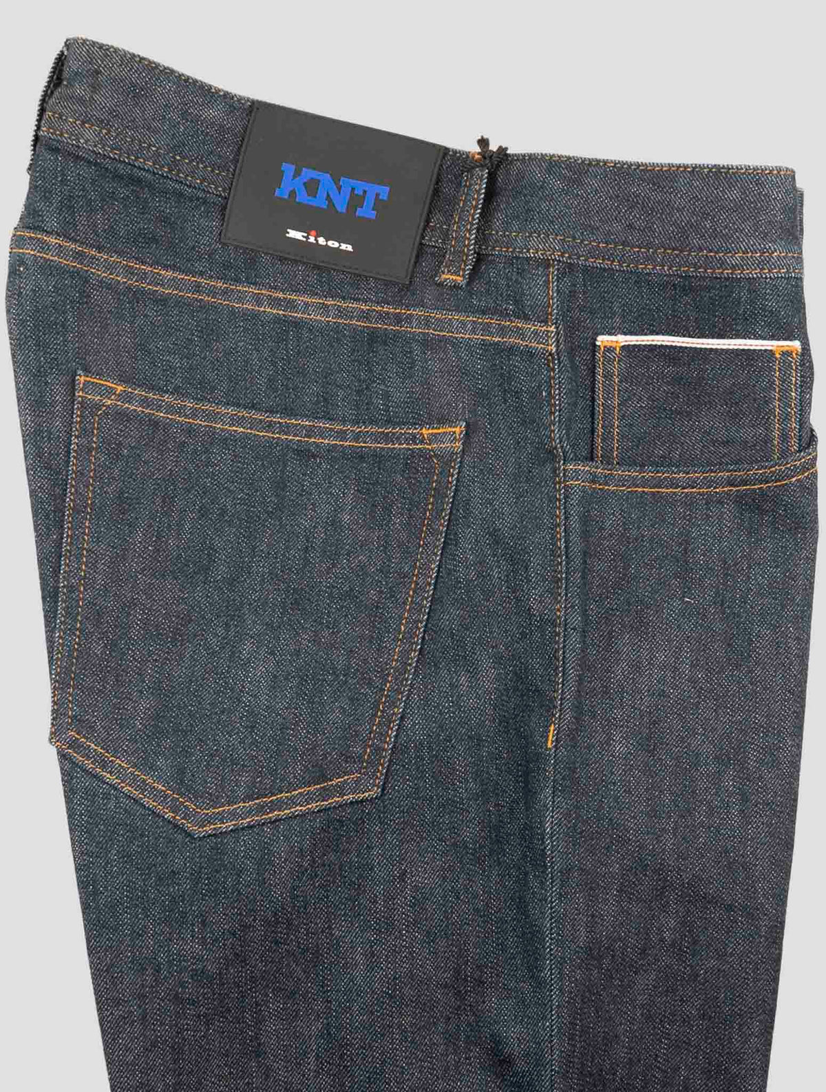 Kiton Knt Blue Cotton Pe Jeans