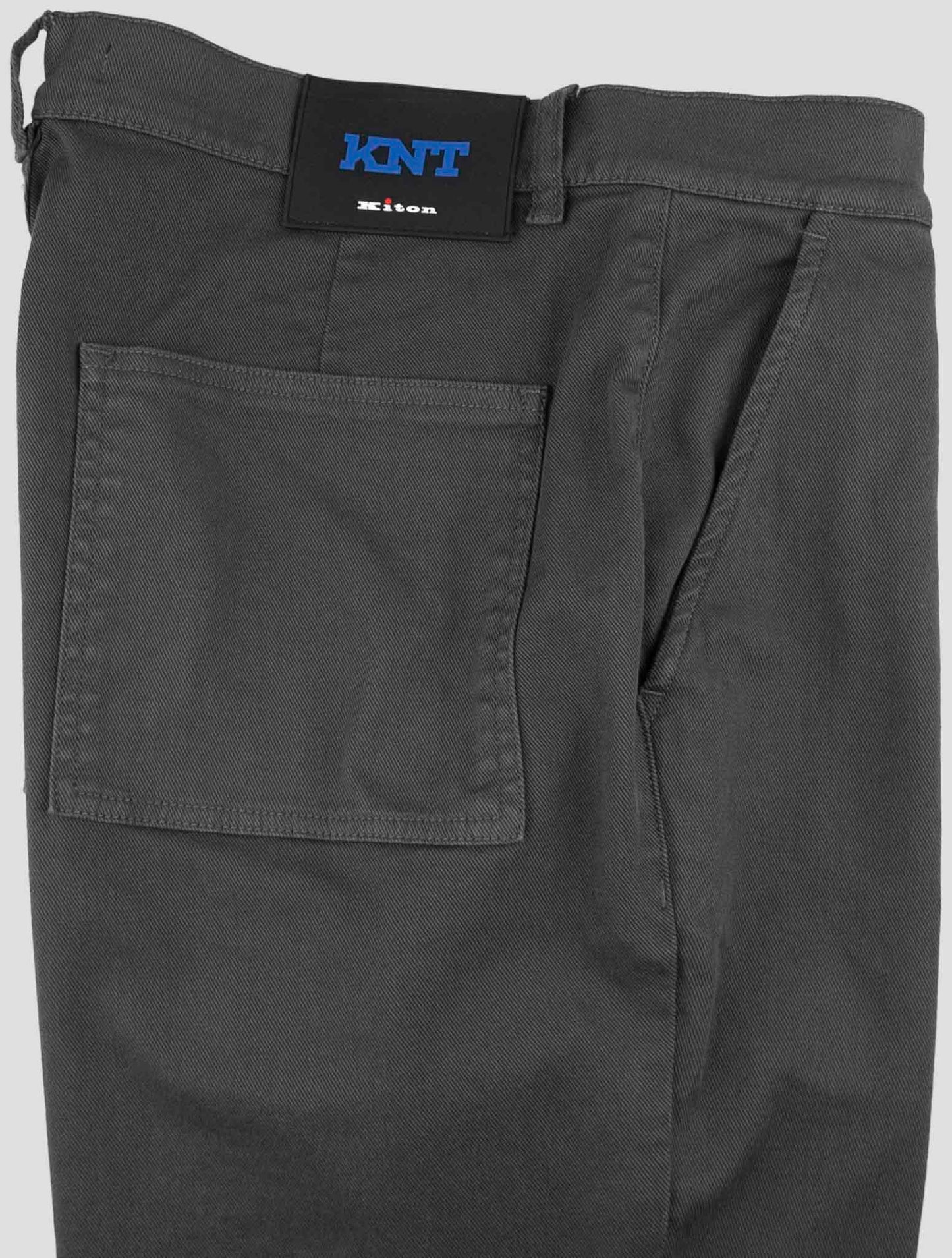 Kiton Knt Dark Gray Cotton Ea Pants