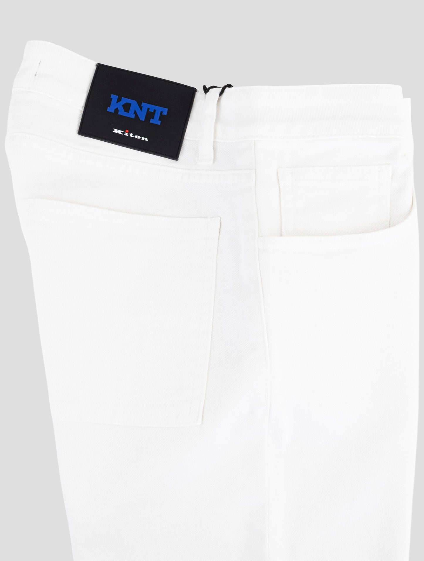 Kiton Knt White Cotton Ea Jeans