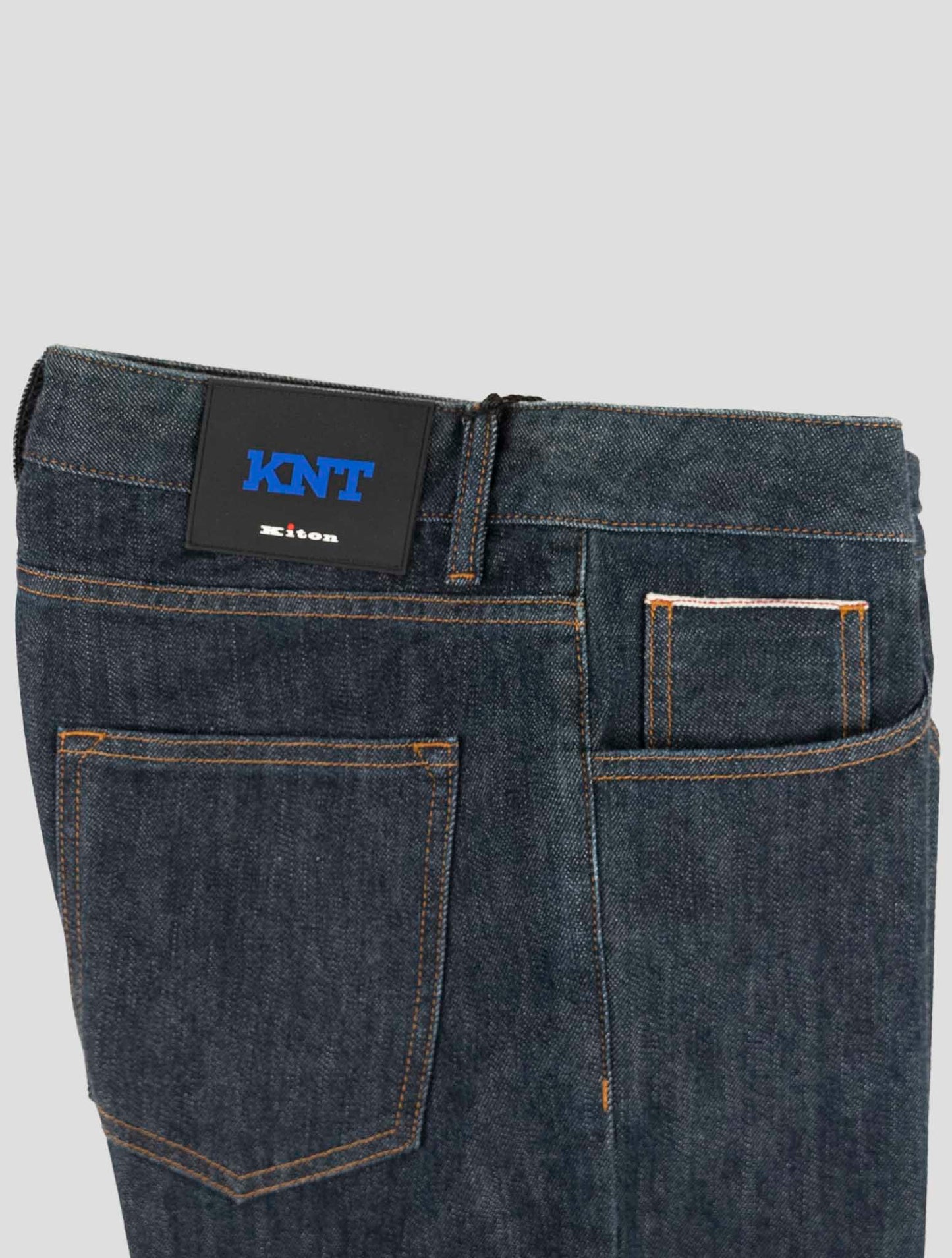 Kiton Knt Blue Cotton Pe Jeans
