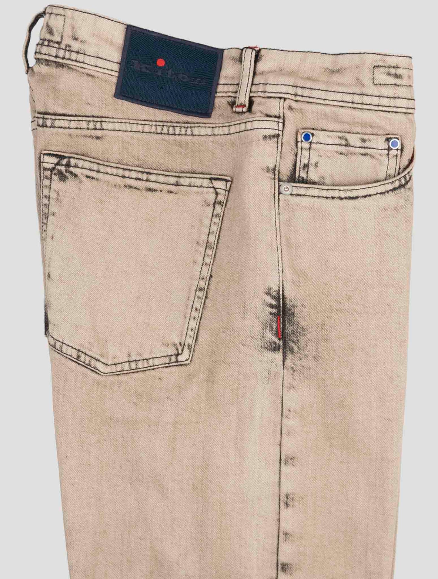 Kiton Beige Cotton Ea Jeans