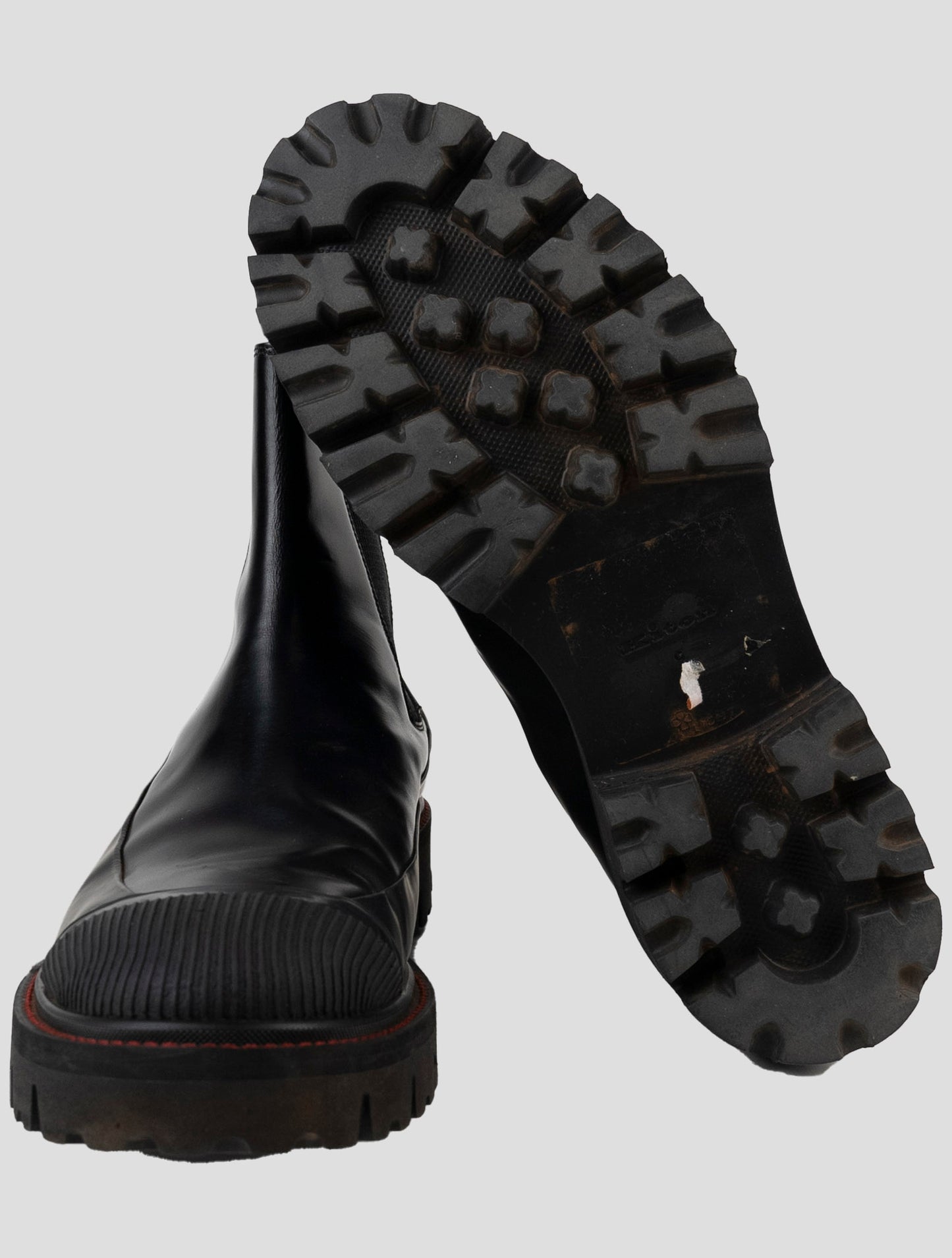 Kiton Black Leather Boots