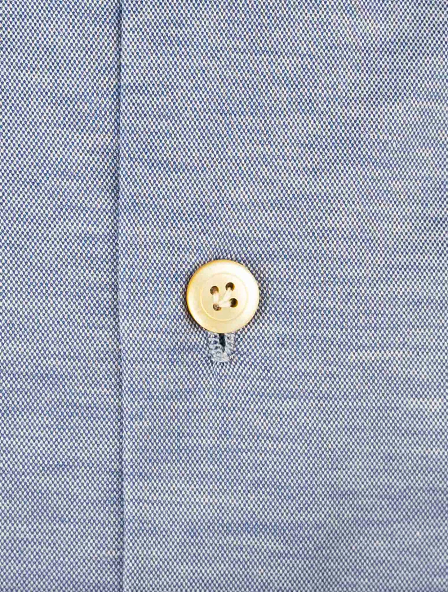 Kiton Blue Cotton Shirt