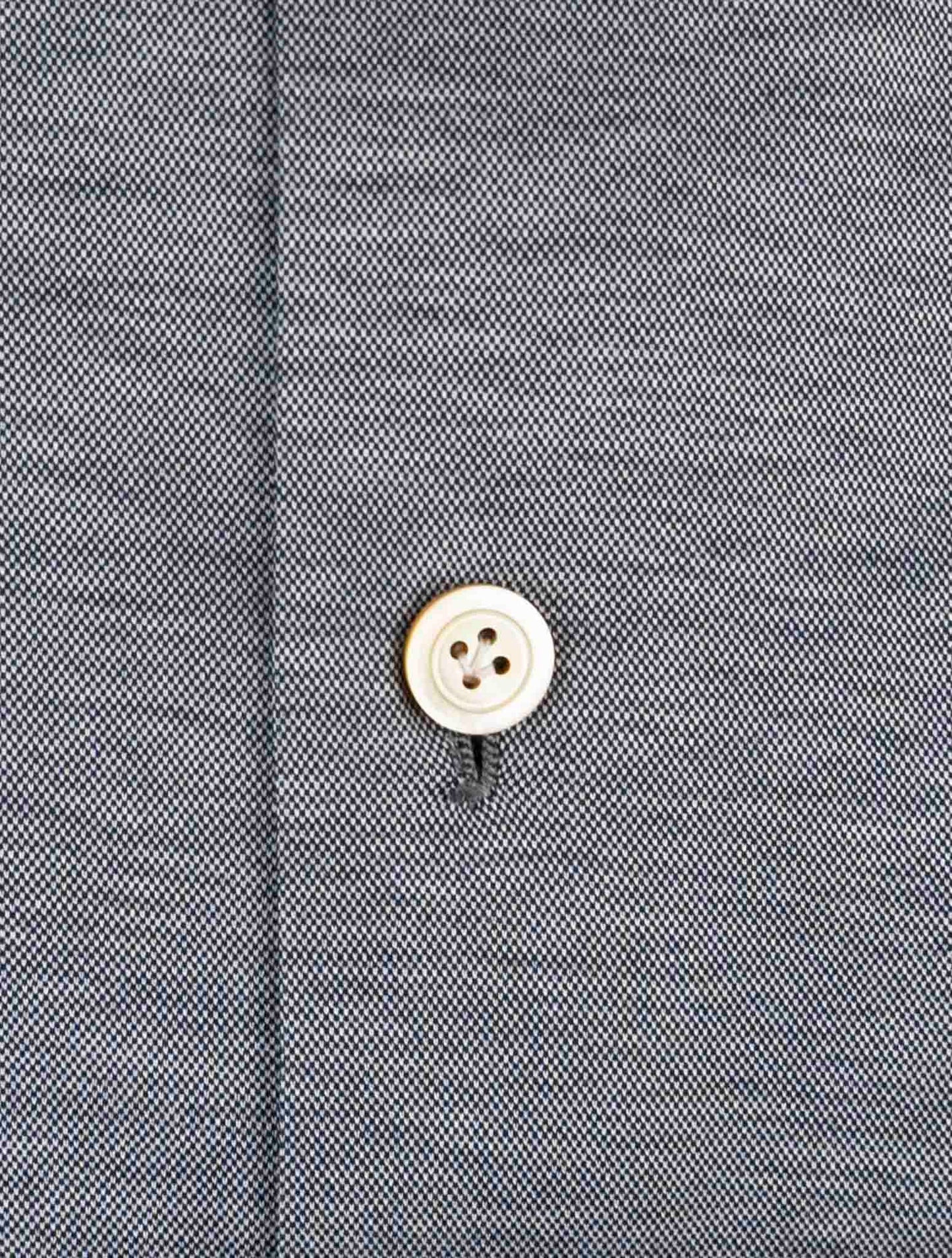 Kiton Blue Cotton Shirt