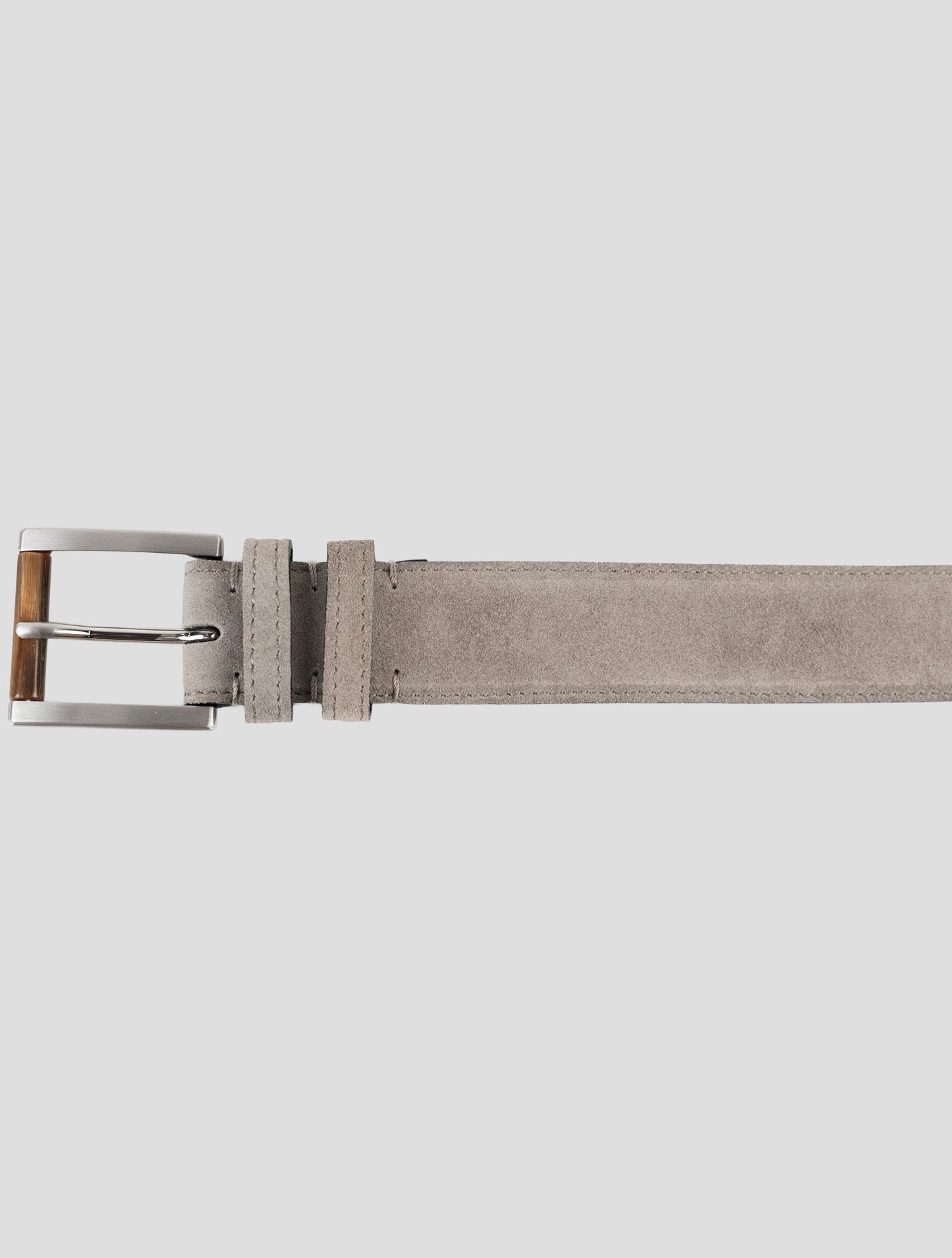 Kiton Beige Leather Suede Belt