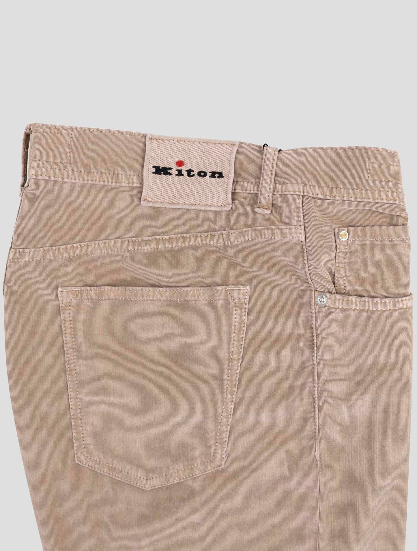 Kiton Brown Cotton Wool Ea Jeans