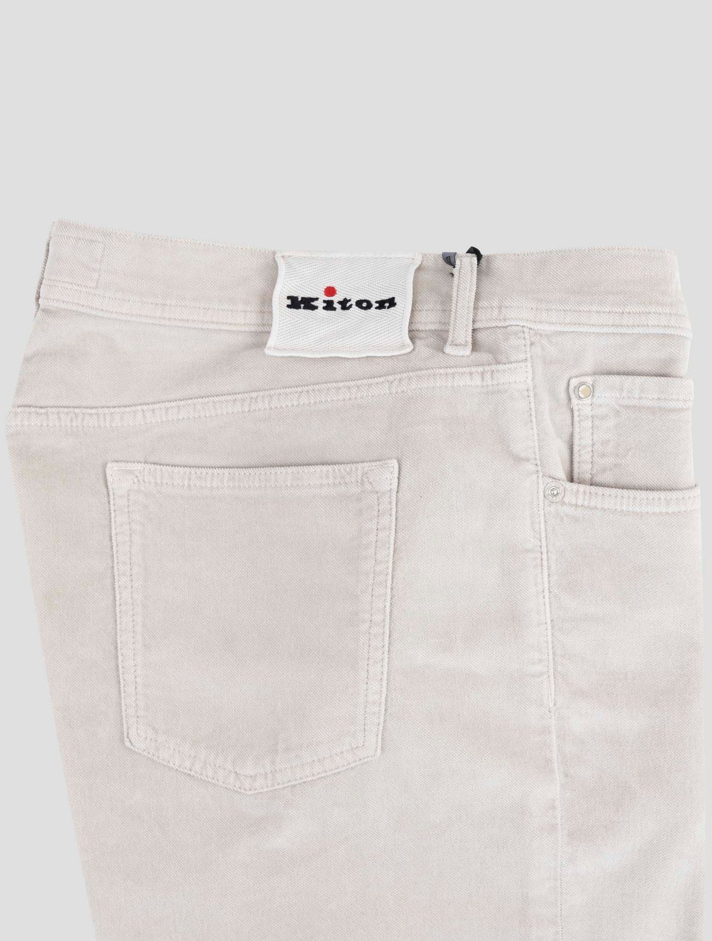 Kiton Brown Cotton Ea Jeans