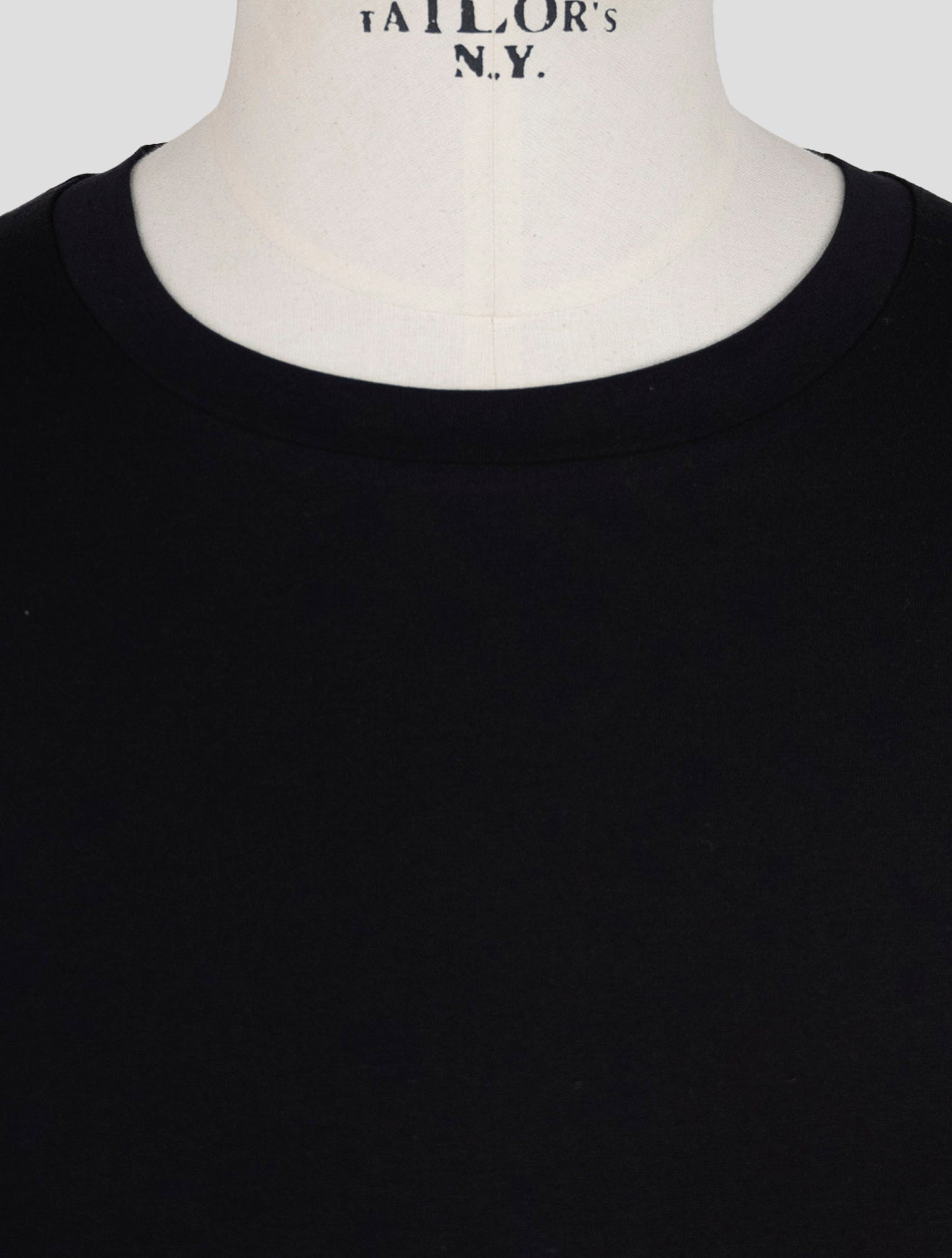Kiton Black Cotton T-Shirt