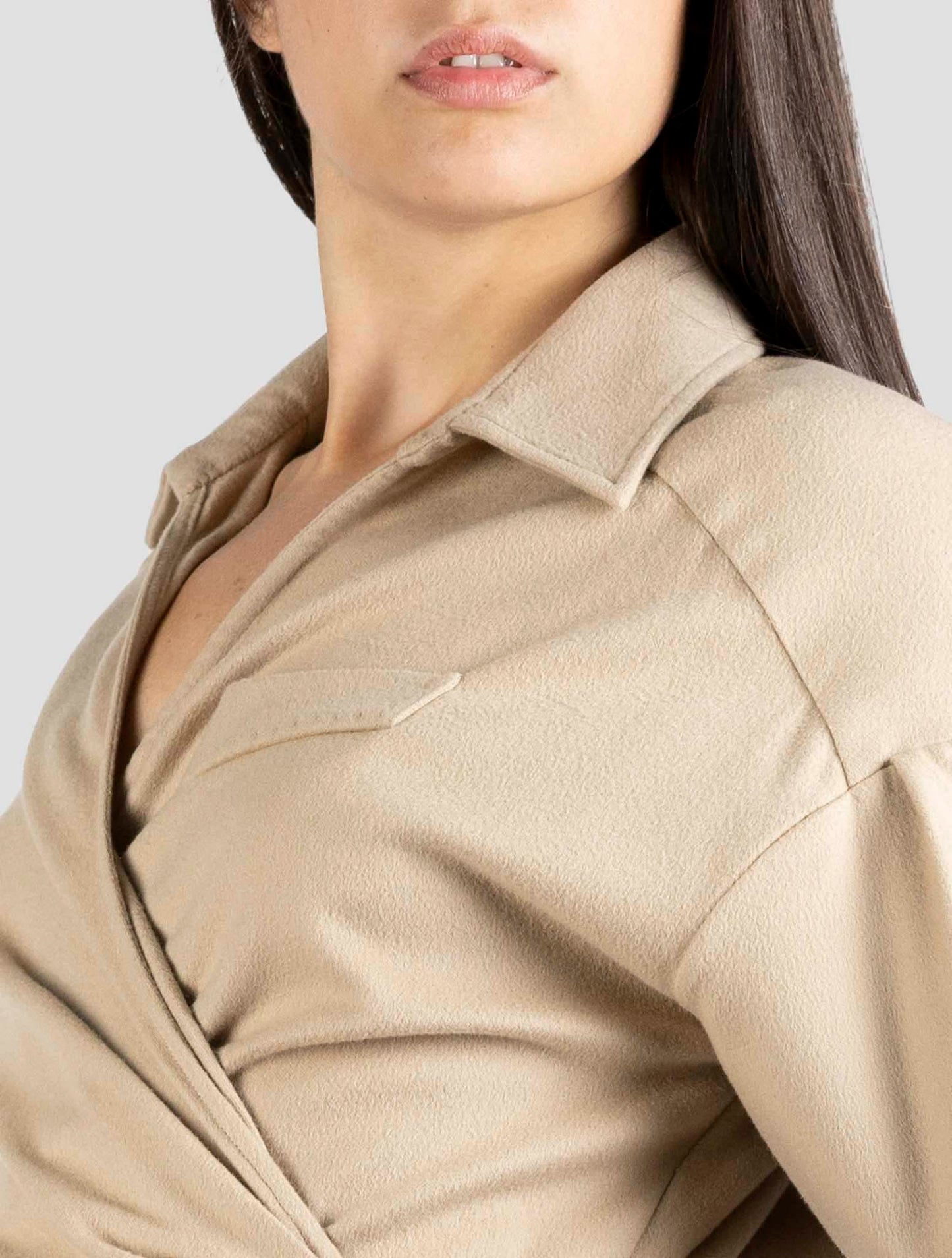 Kiton Beige Cashmere Dress