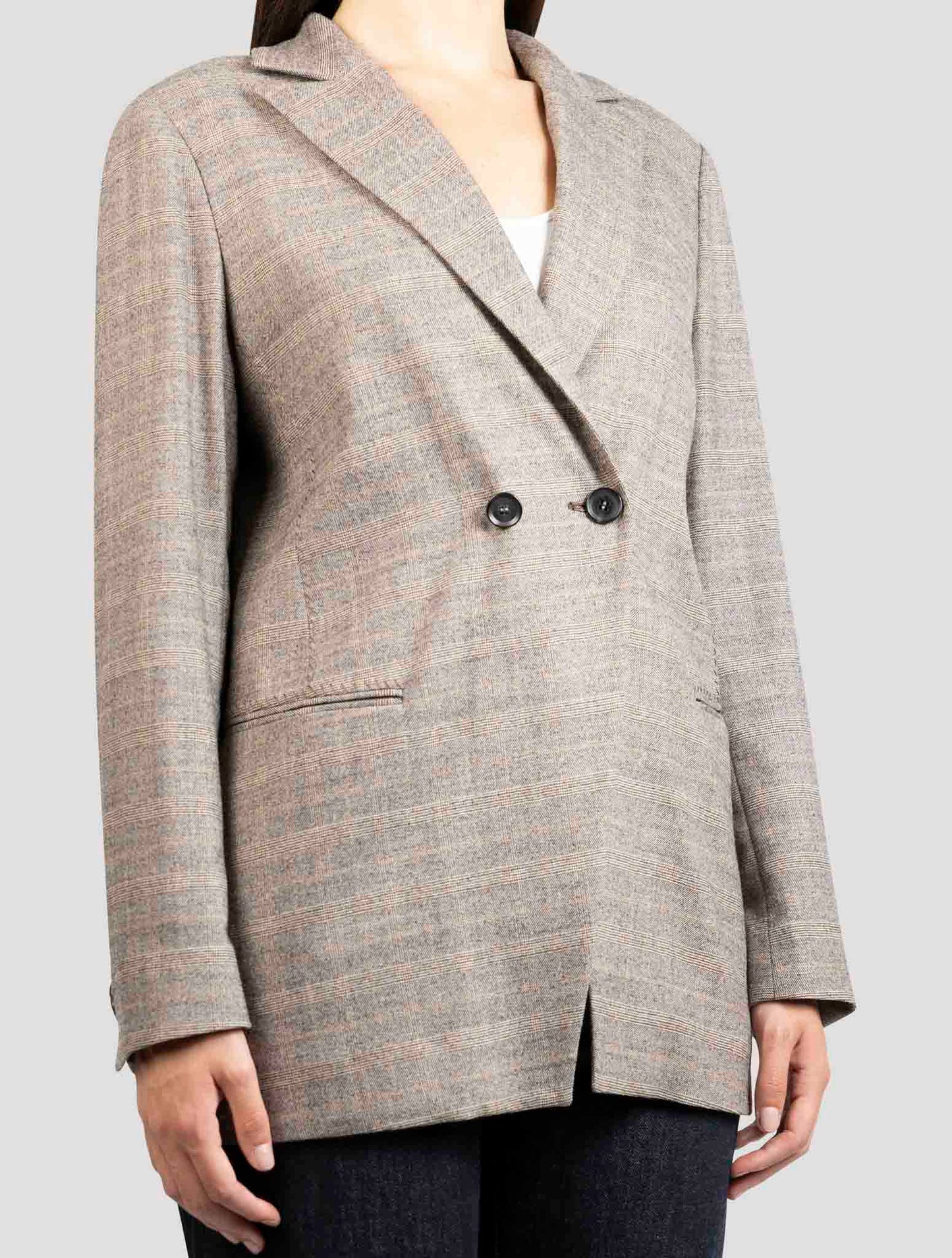 Kiton Brown Fleecie Wool Ea Blazer