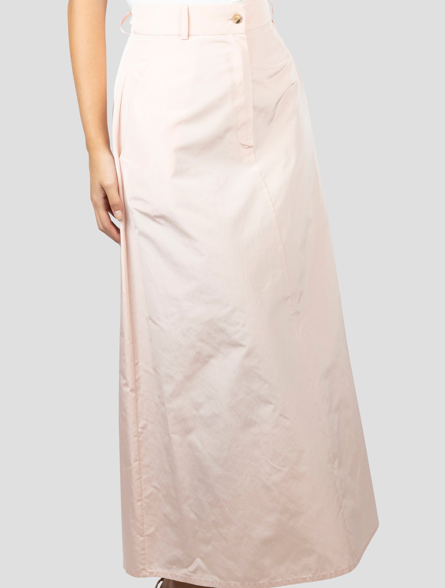 Kiton Pink Cotton Silk Skirt