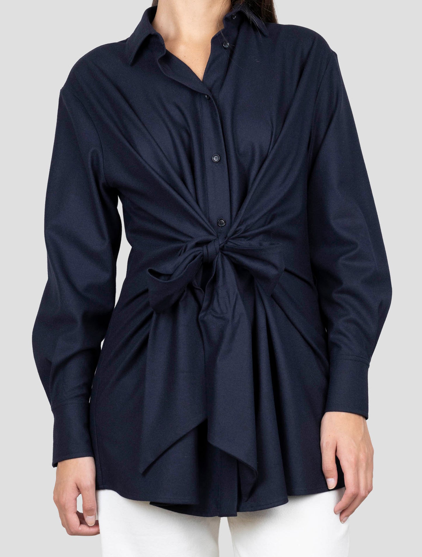 Kiton Blue Cashmere Ea Shirt