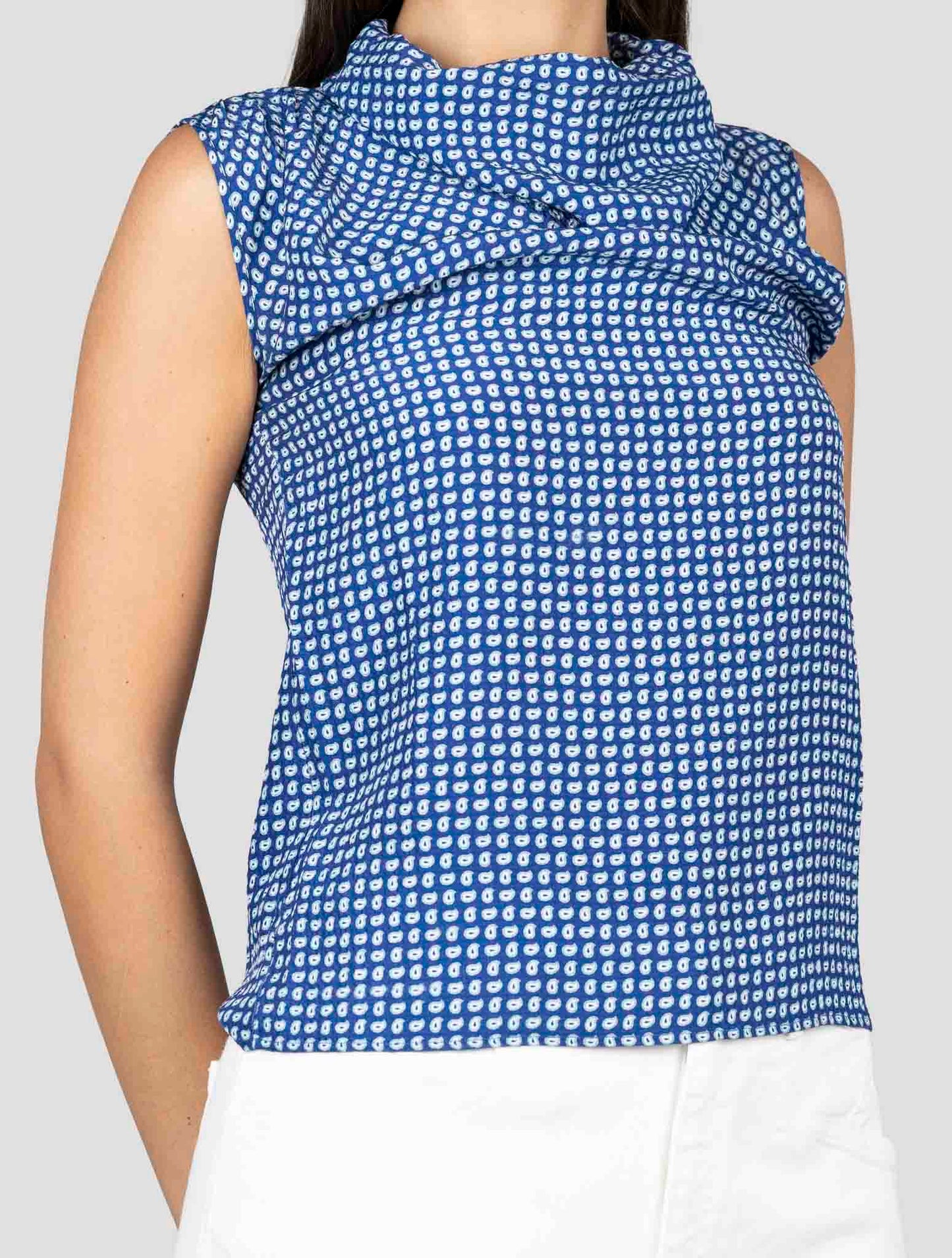 Kiton Blue Silk Shirt