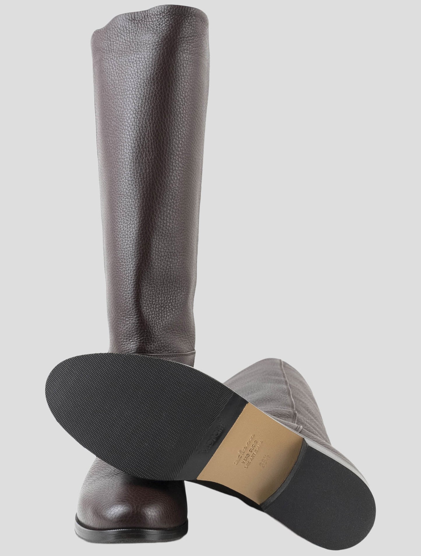 Kiton Brown Leather Boots