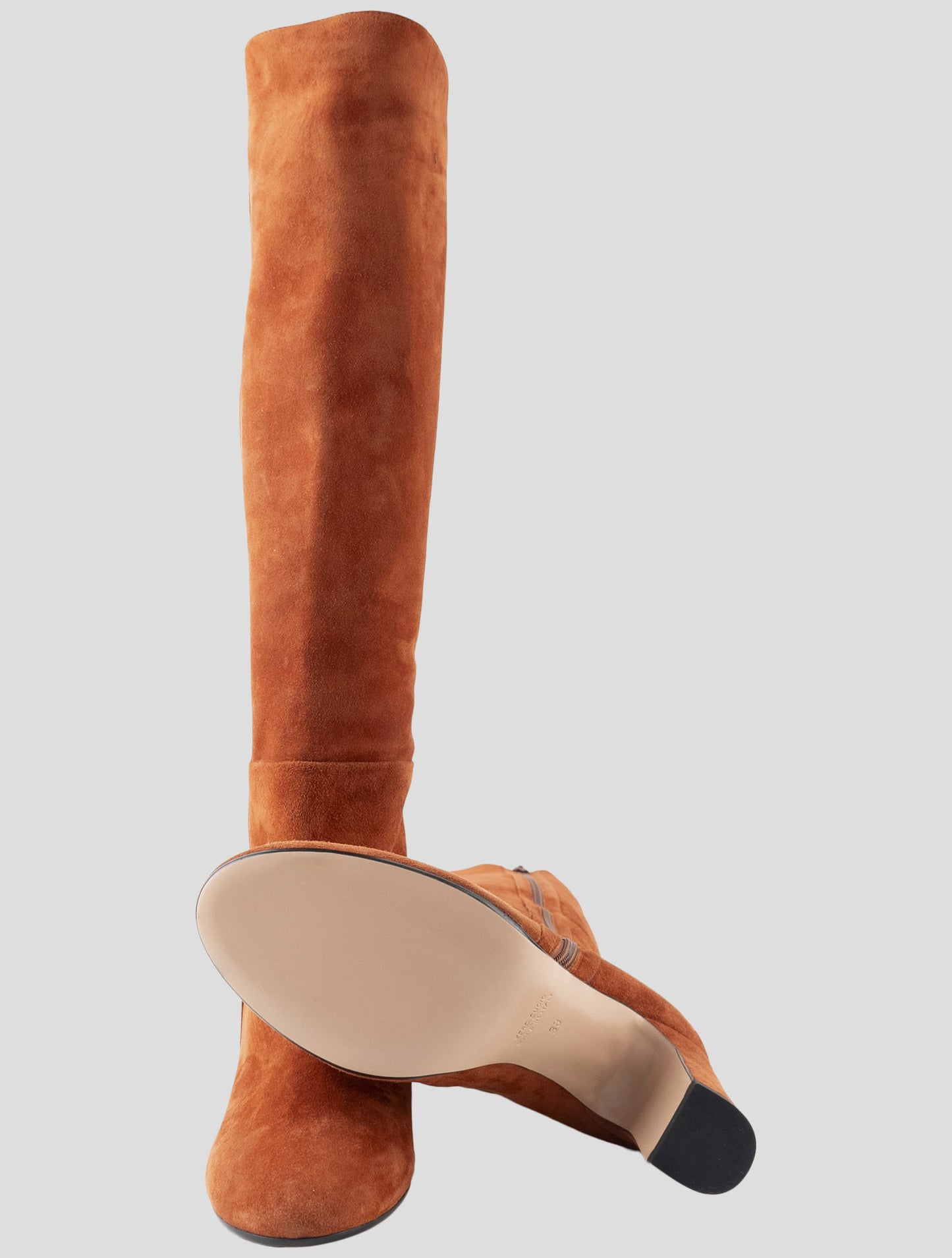 Kiton Brown Leather Suede Boots