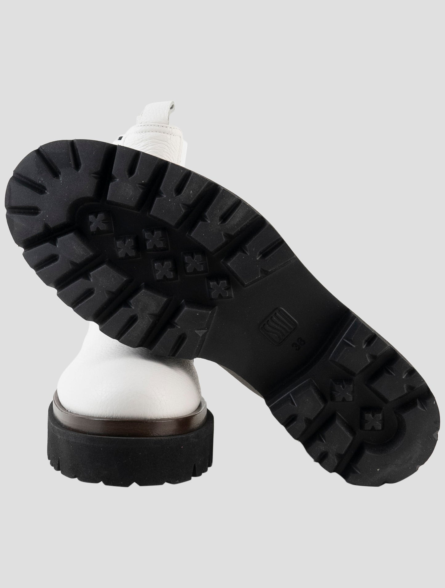 Kiton White Leather Boots