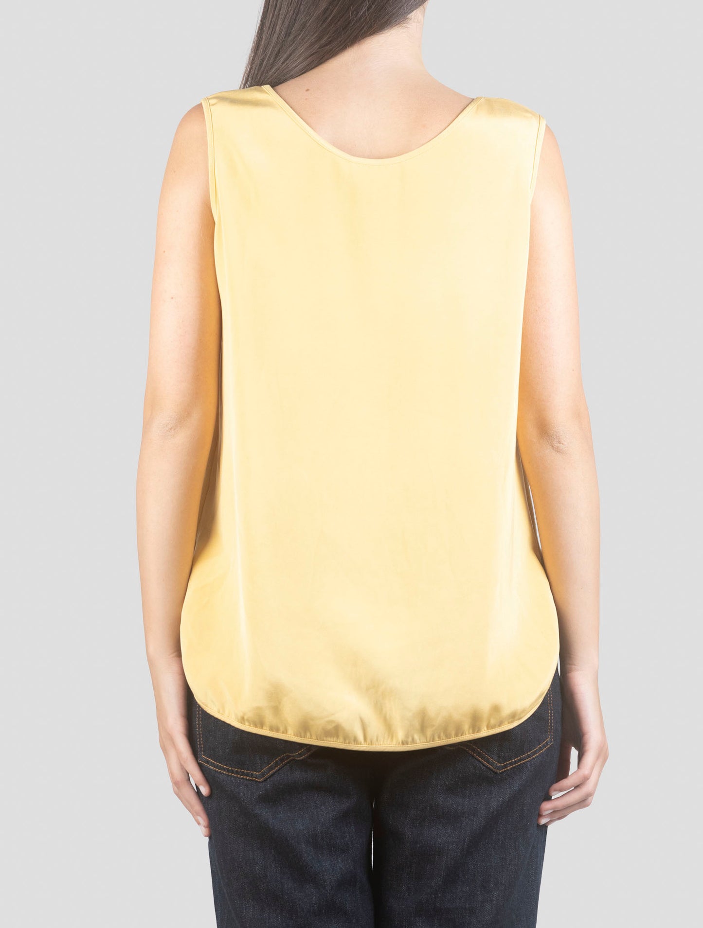 Kiton Yellow Silk Tank Tops