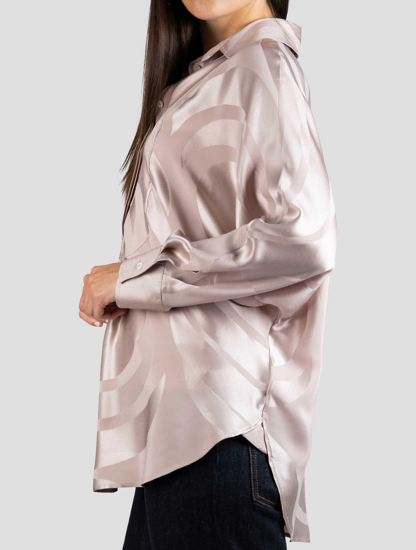 Kiton Pink Silk Dress