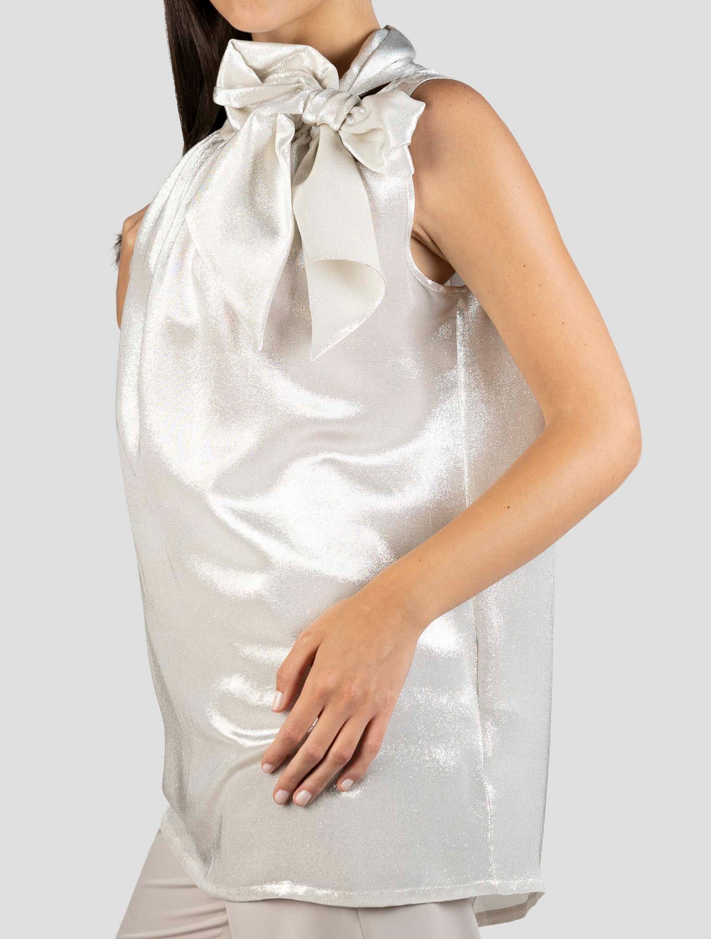 Kiton Silver Silk Pl Tank Top