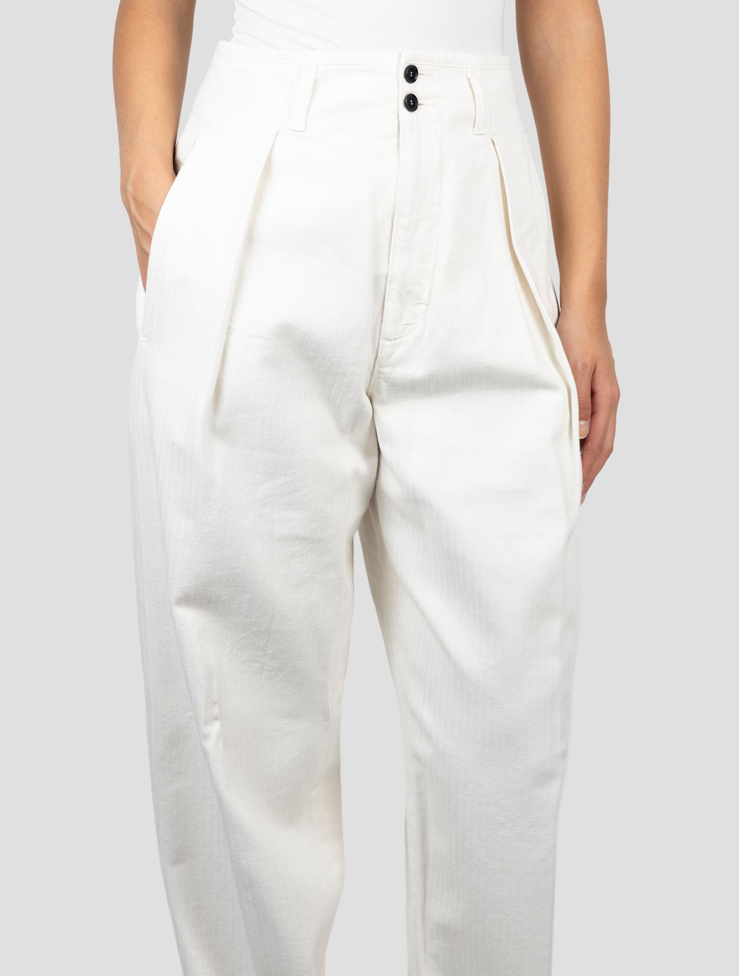 Kiton Beige Cotton Pants