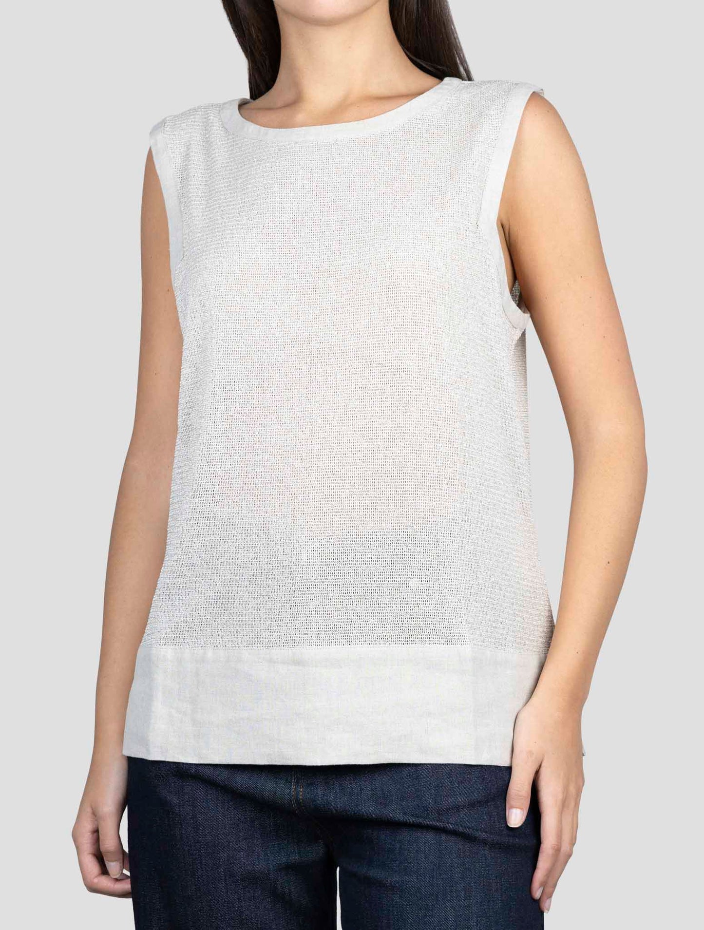 Kiton Beige Pl Tank Top