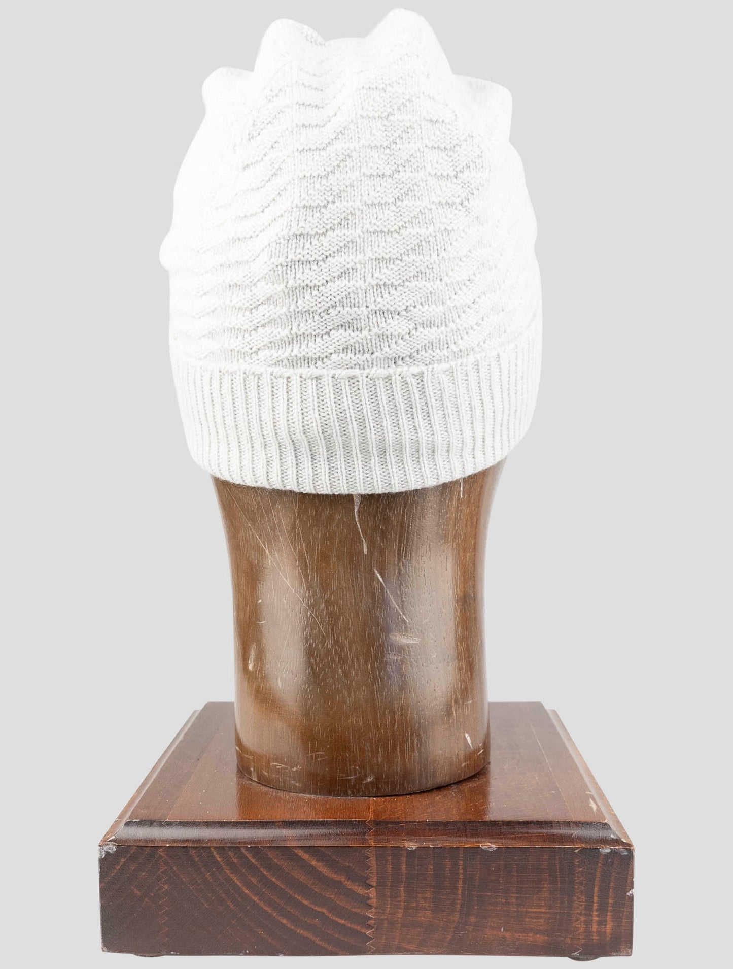 Kiton Gray Cashmere Beanie Hat