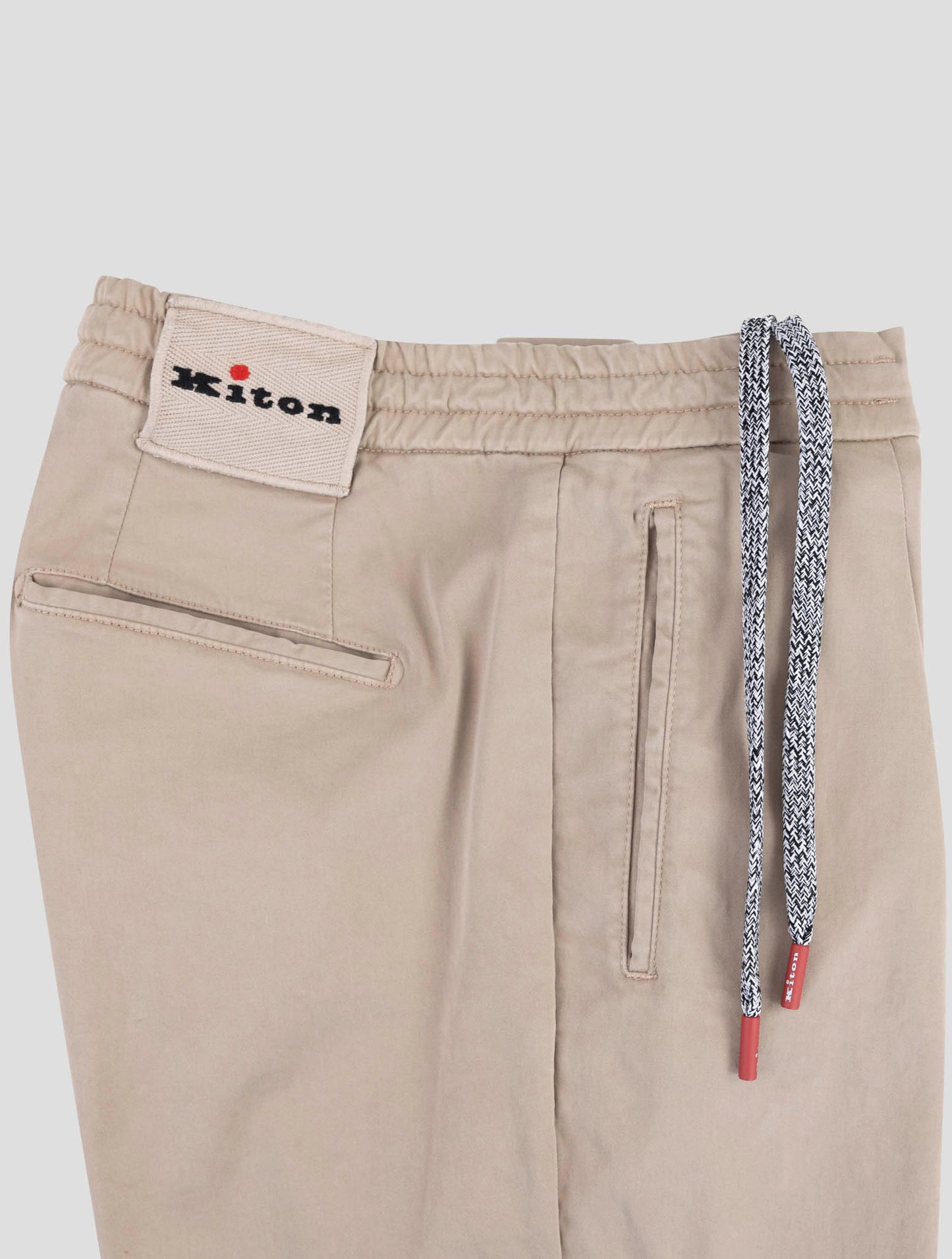 Kiton Beige Cotton Ea Pants