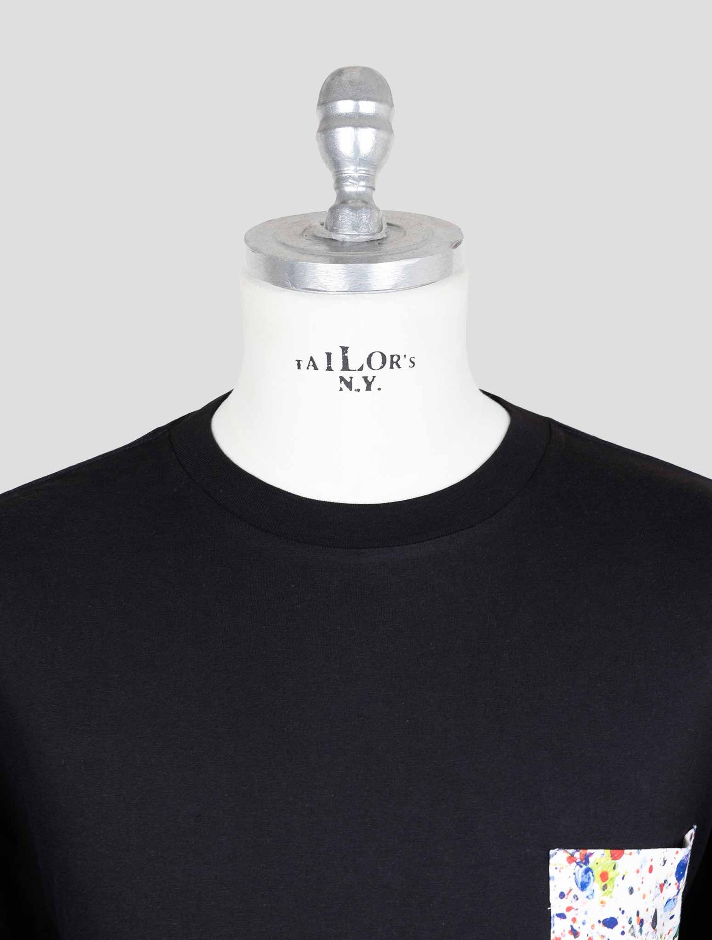 Kiton Knt Black Cotton T-Shirt