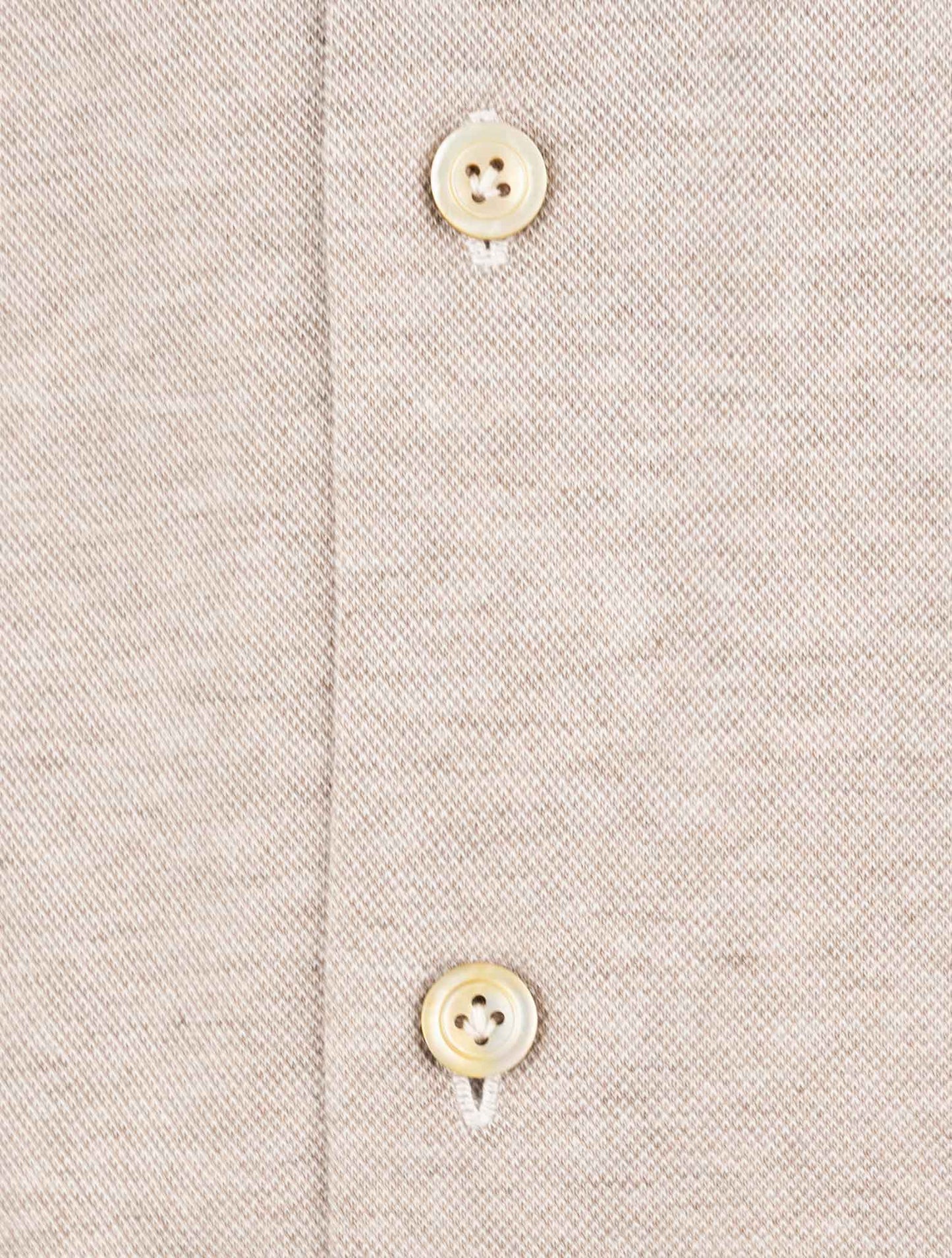 Kiton Beige Cotton Shirt