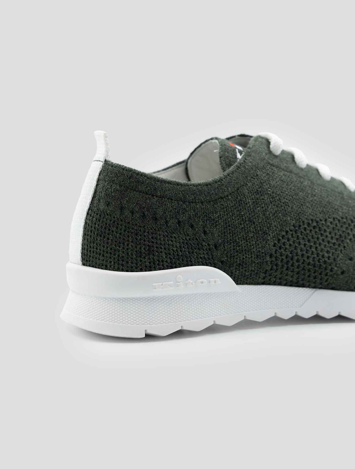 Kiton Green Cashmere Pl Sneakers