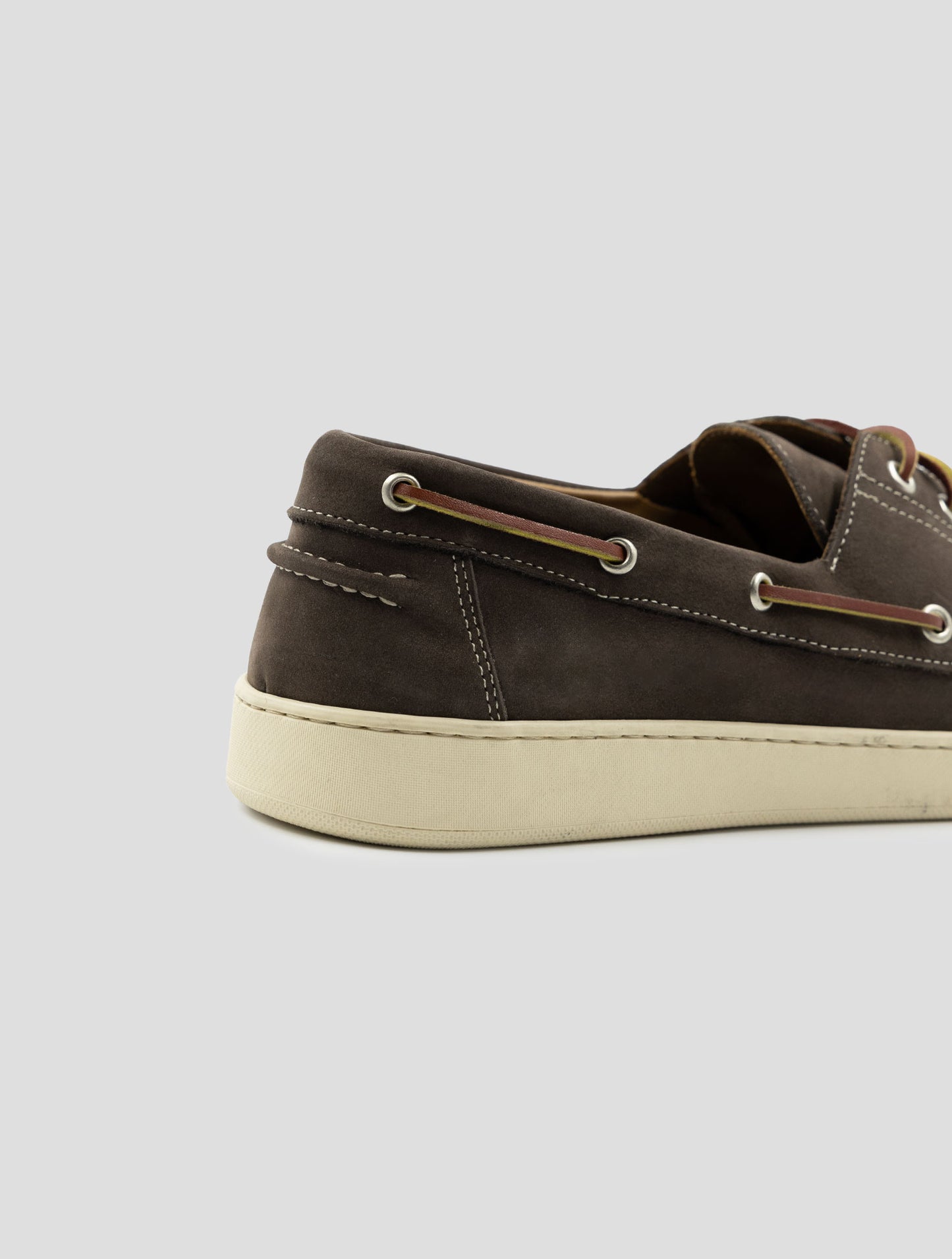 Kiton Brown Leather Suede With Fur Loafers